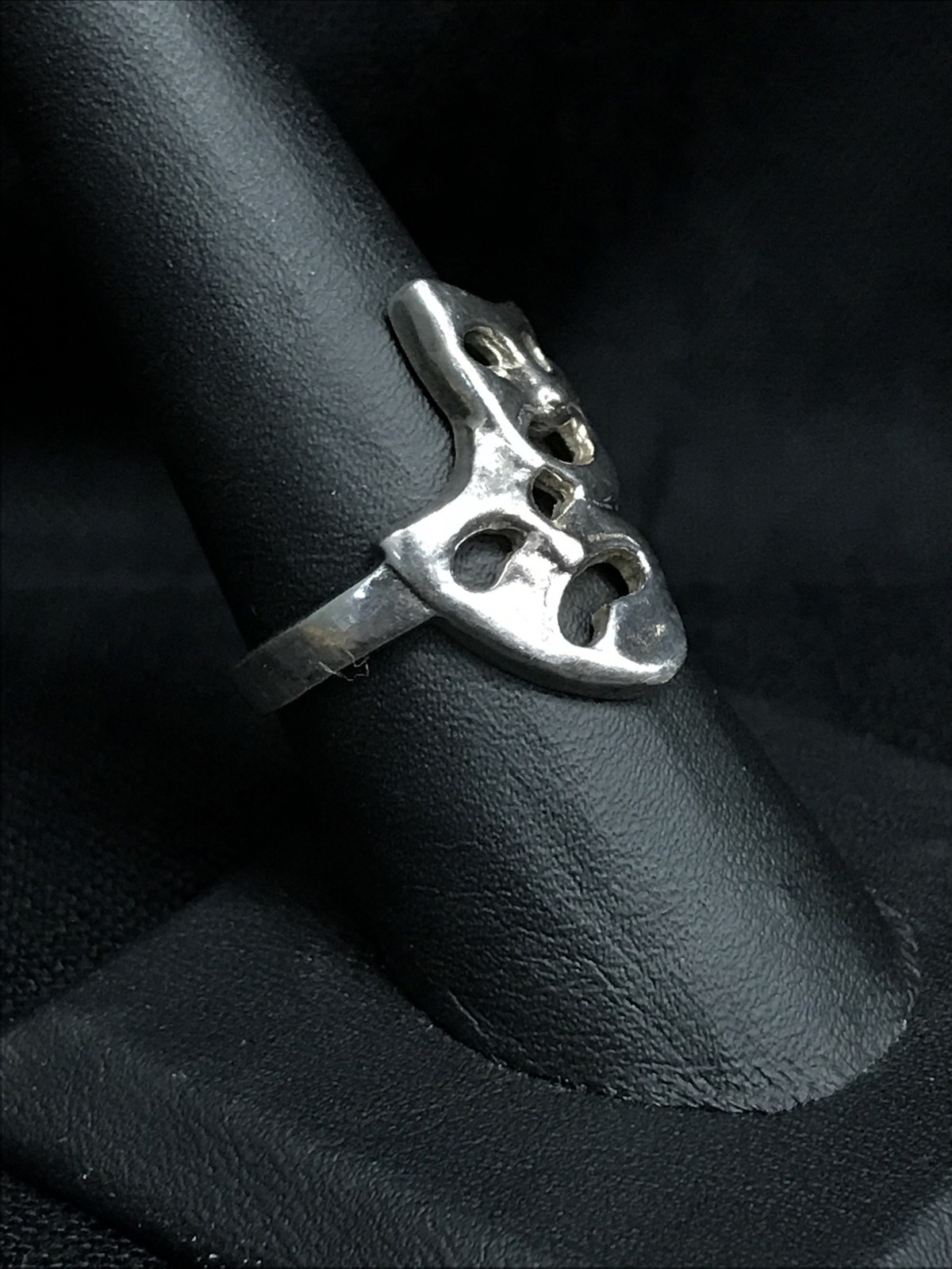 STERLING Sz8 Ring BEAU DRAMA COMEDY TRAGEDY THEATER MASK