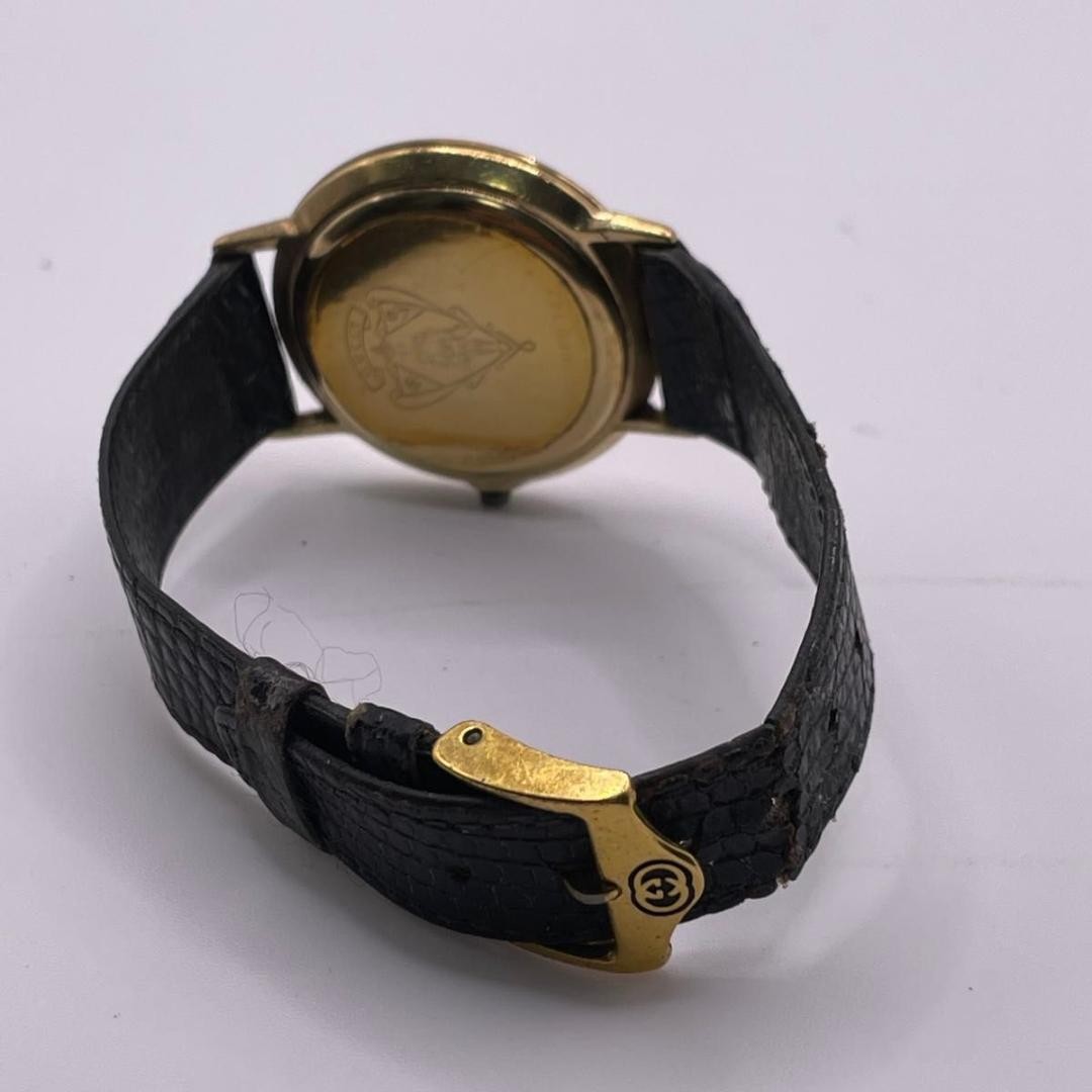 New battery replaced/working GUCCI watch 3000 Sherry Line Round