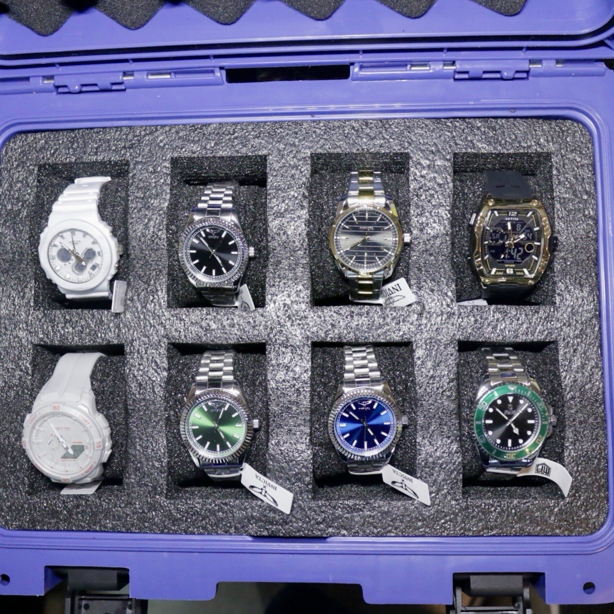 Brand New! Invicta Watch Lot w/Hard Case, 8 invicta watches, invicta tool kit