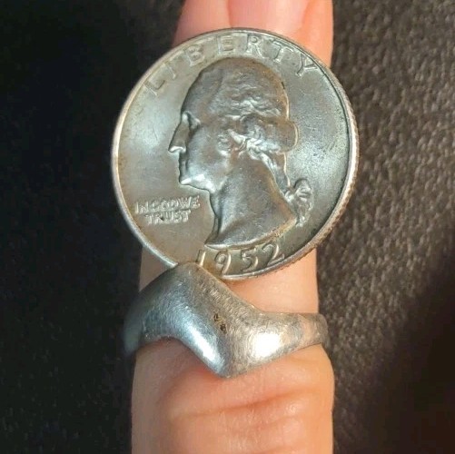 3.2 Grams Sz 7 Abstract Gothic Punk Sterling Silver 925 Ring