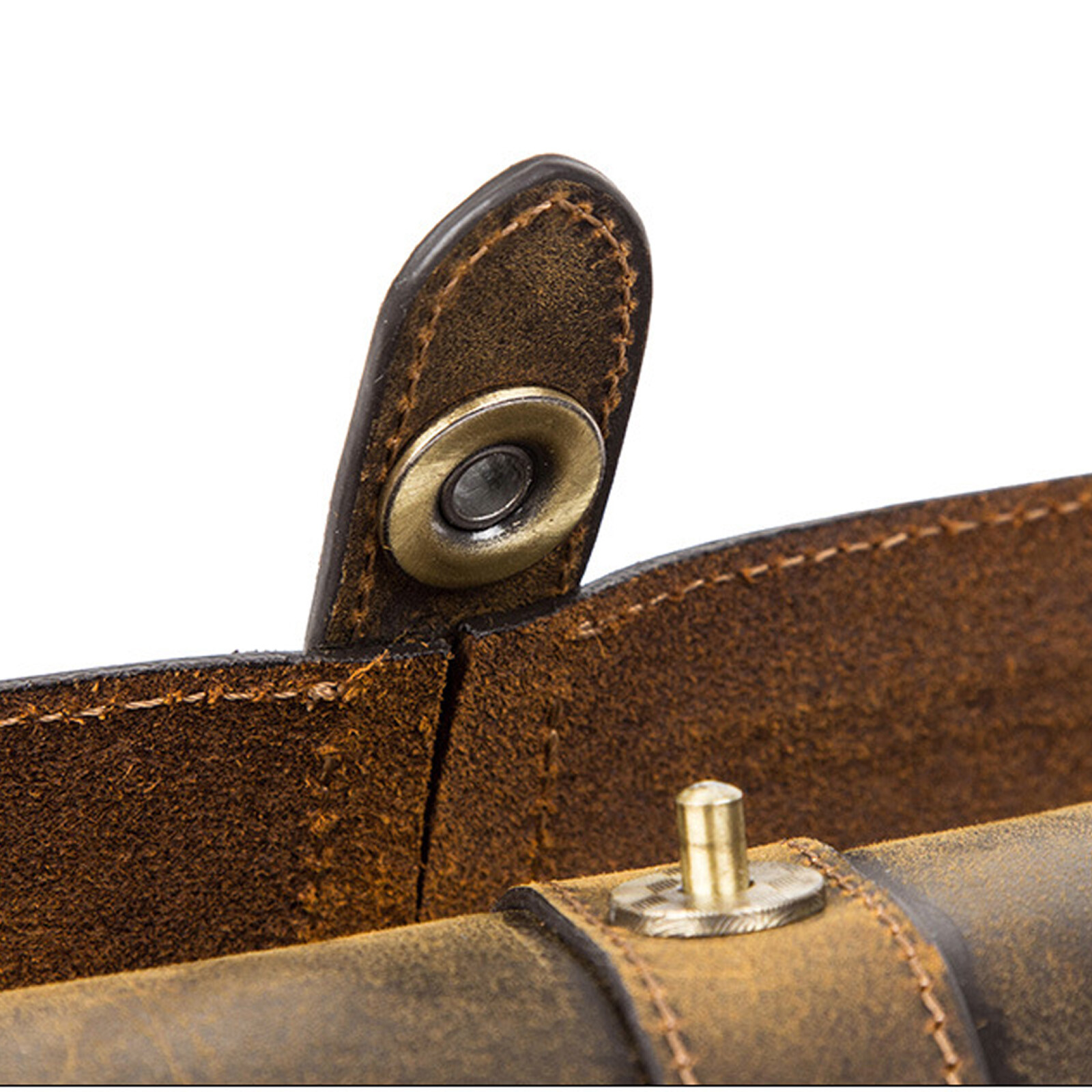 Genuine Leather Watch Roll Travel Box 3 Slot Wrist Watches Display Storage Case