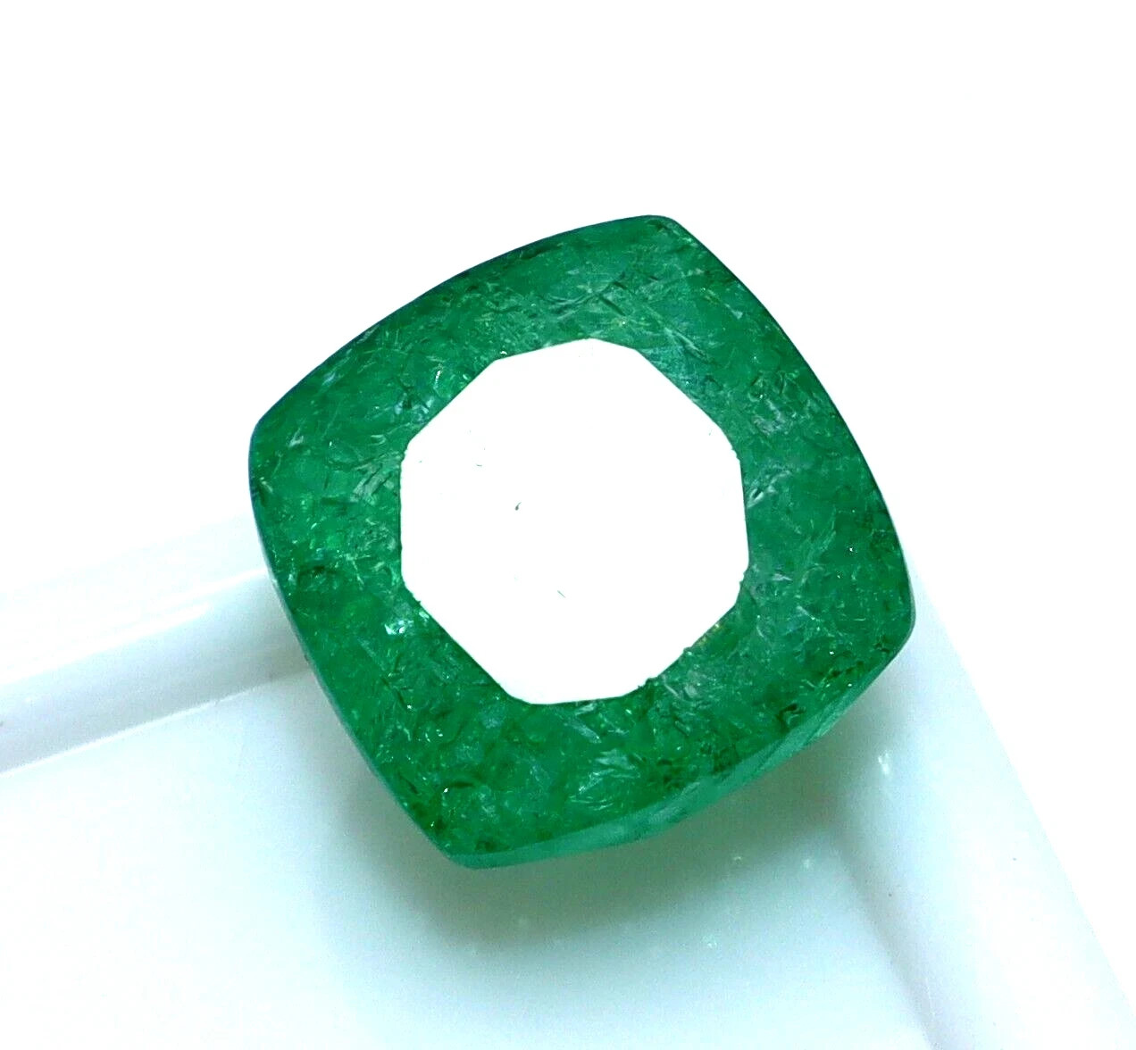 Natural Colombian Emerald Cushion Cut 5.55 Ct Certified Green Loose Gemstone