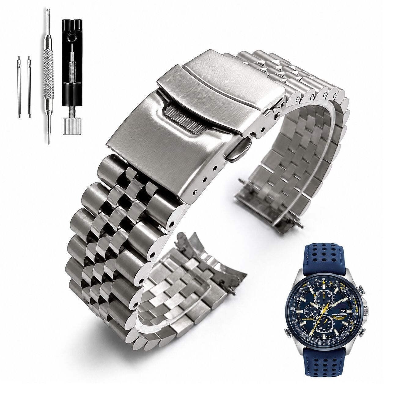 Citizen Blue Angels Replacement Watch Band Fits AT8020-03L AT8020-54L #7001