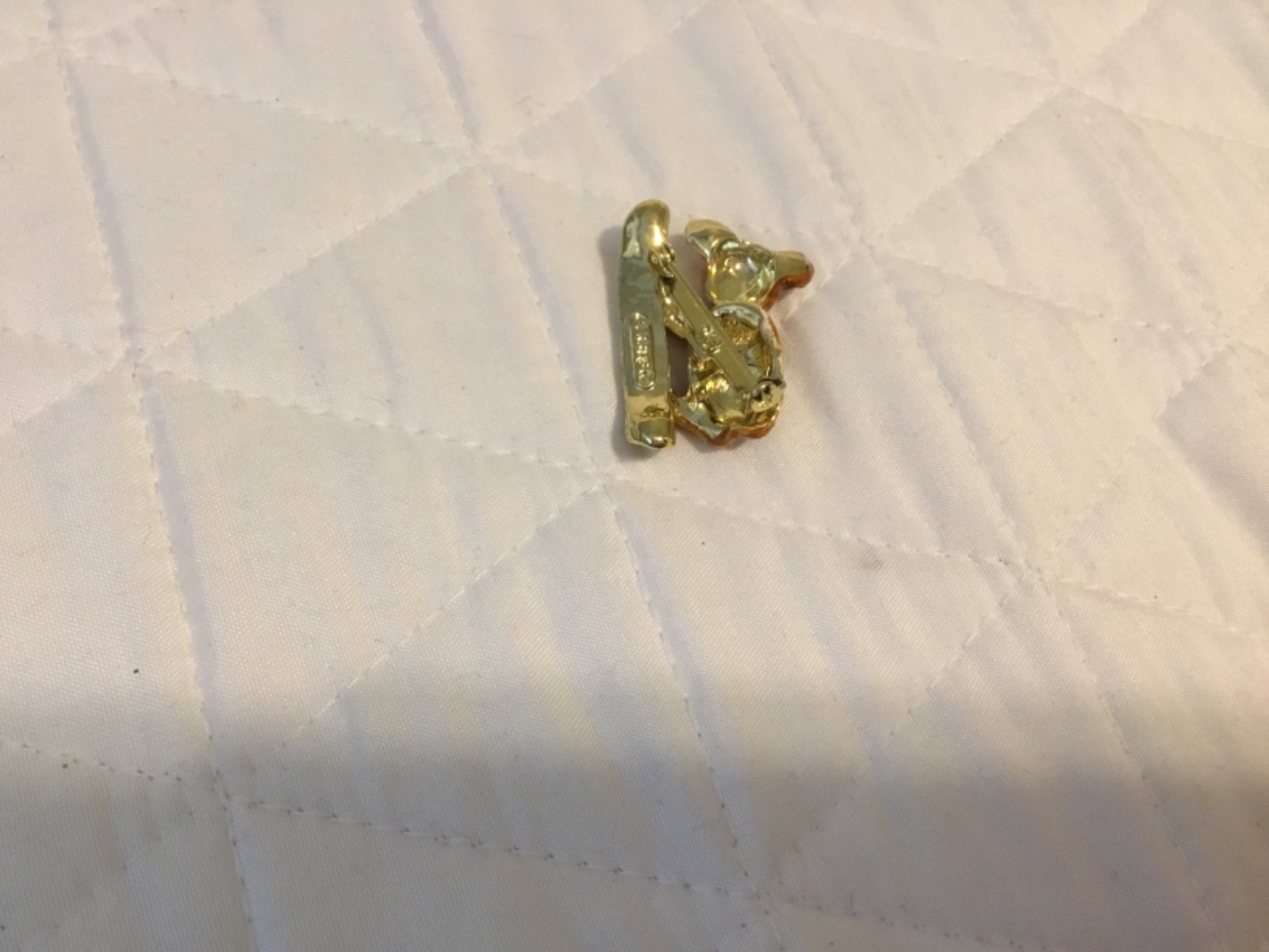 Vintage Gerry’s Koala Bear Brooch Pin Enamel Gold Tone on Branch