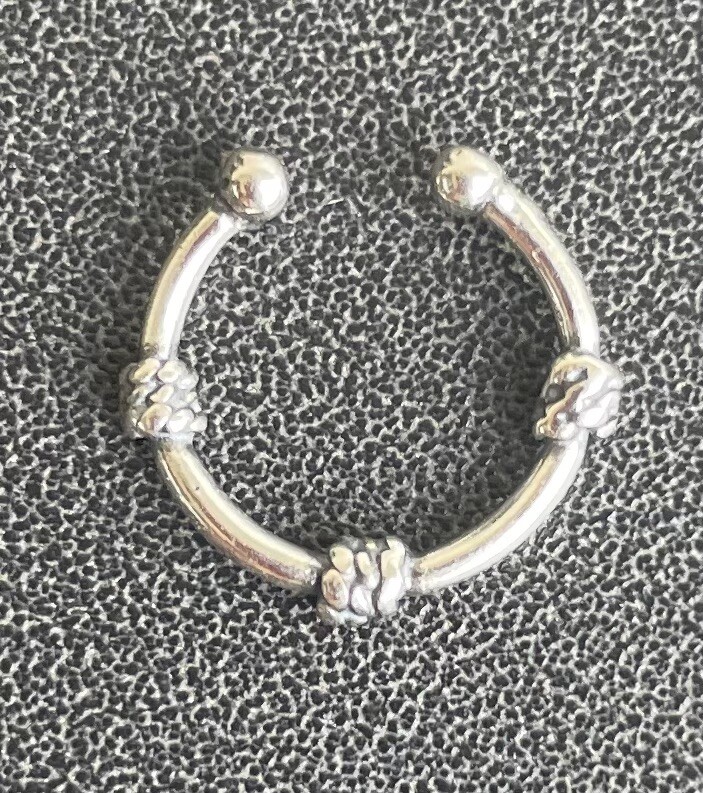 3 Ear Cuffs As Pictured Genuine .925 Sterling Silver Ear Clip Lot + Gift Box