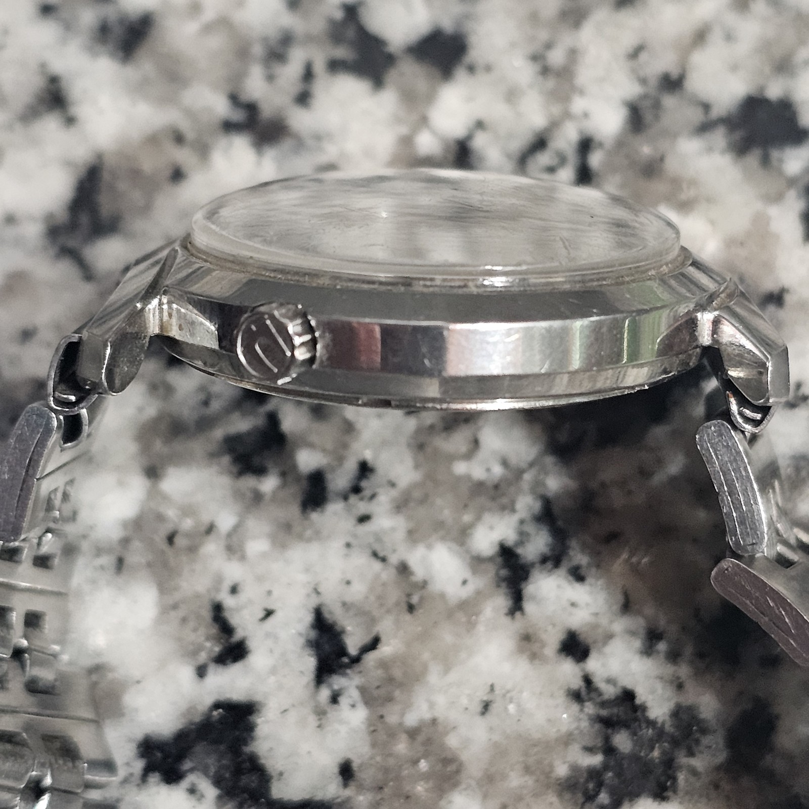 1967 Bulova Accutron 15 Jewel 36mm Tuning Fork 218D USA Stainless Watch – Repair