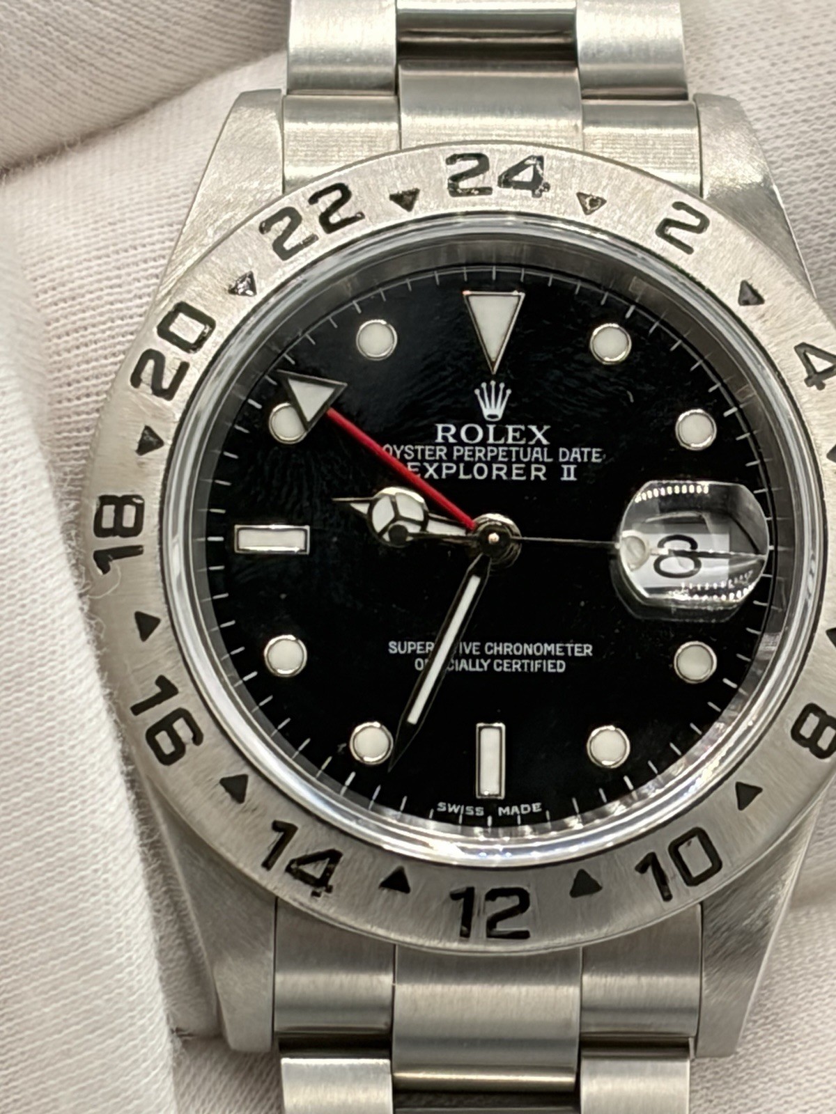 2002 Rolex Explorer II 16570 (Black Dial) Y Serial – Fresh Service, Unworn Since