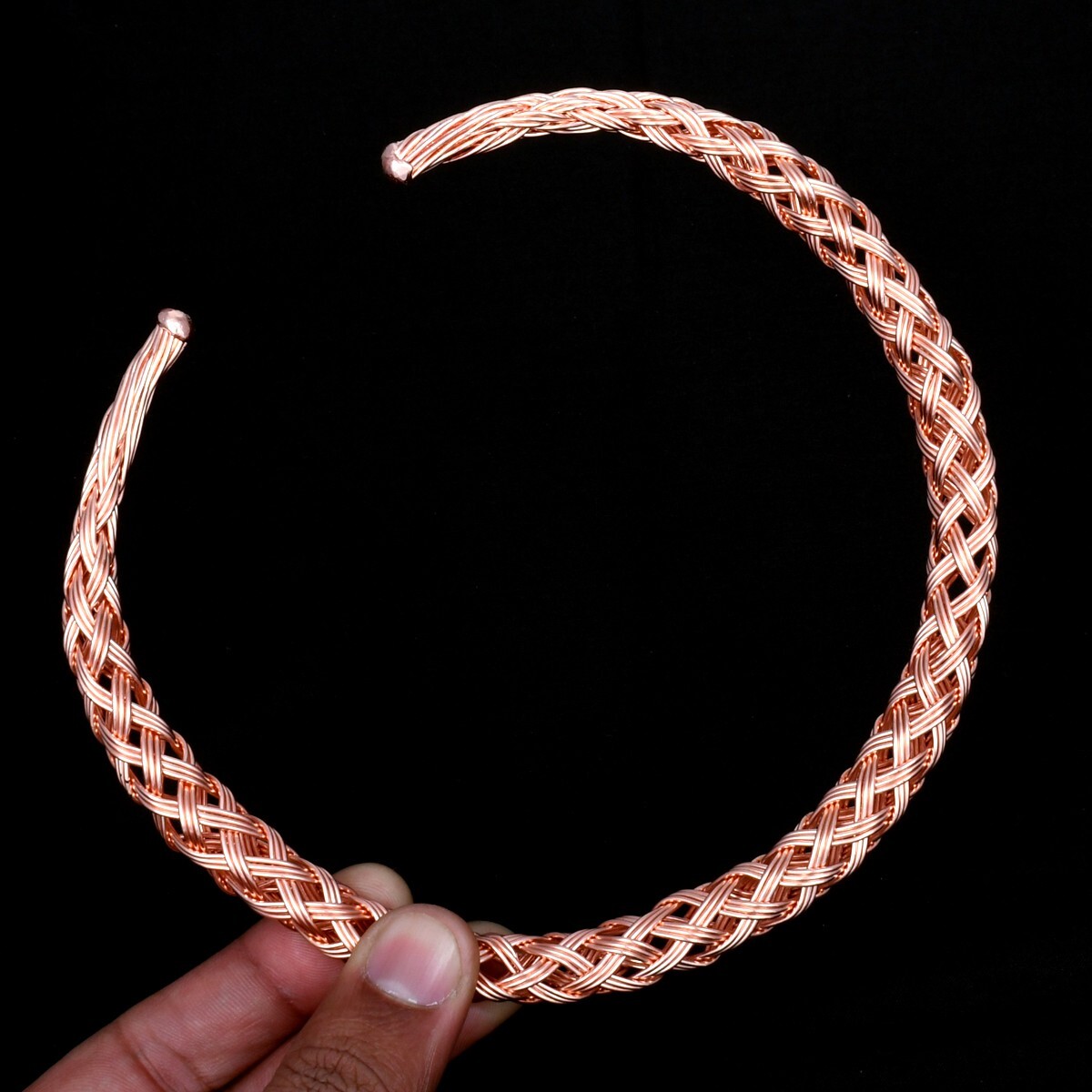 Pure Copper Vintage Handmade Copper Wire Unique Design Necklace Jewelry IN-006