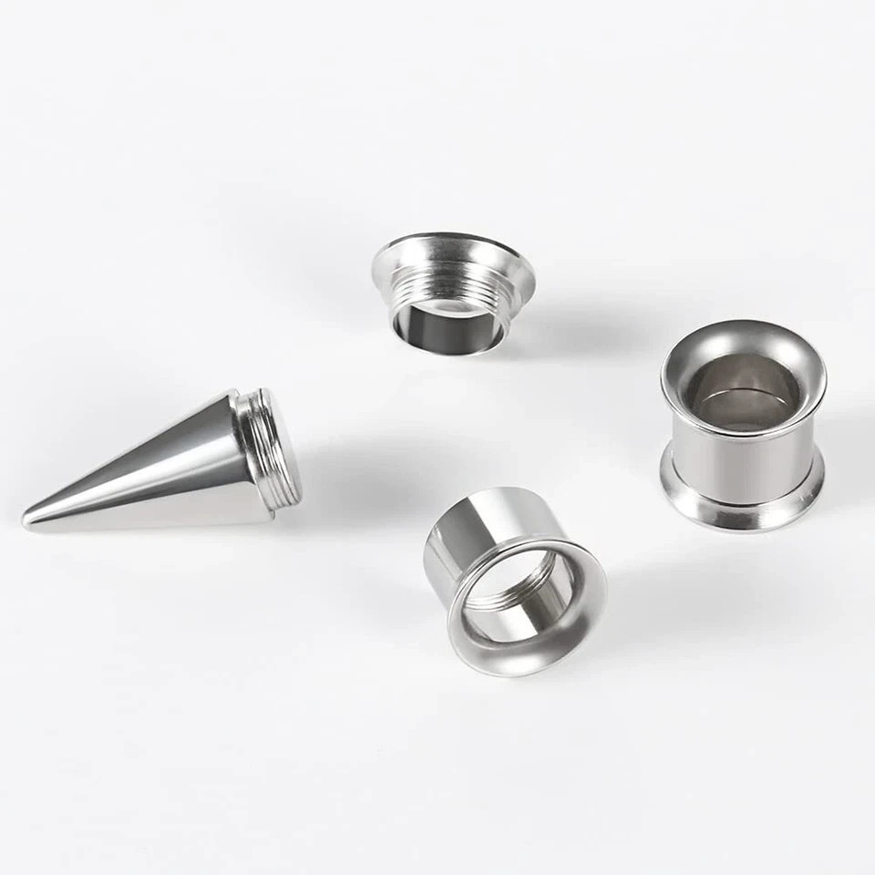 36PCS Ear Gauge Stretching Kit Stainless Steel Double Flare Alloy Tapers 2 In…