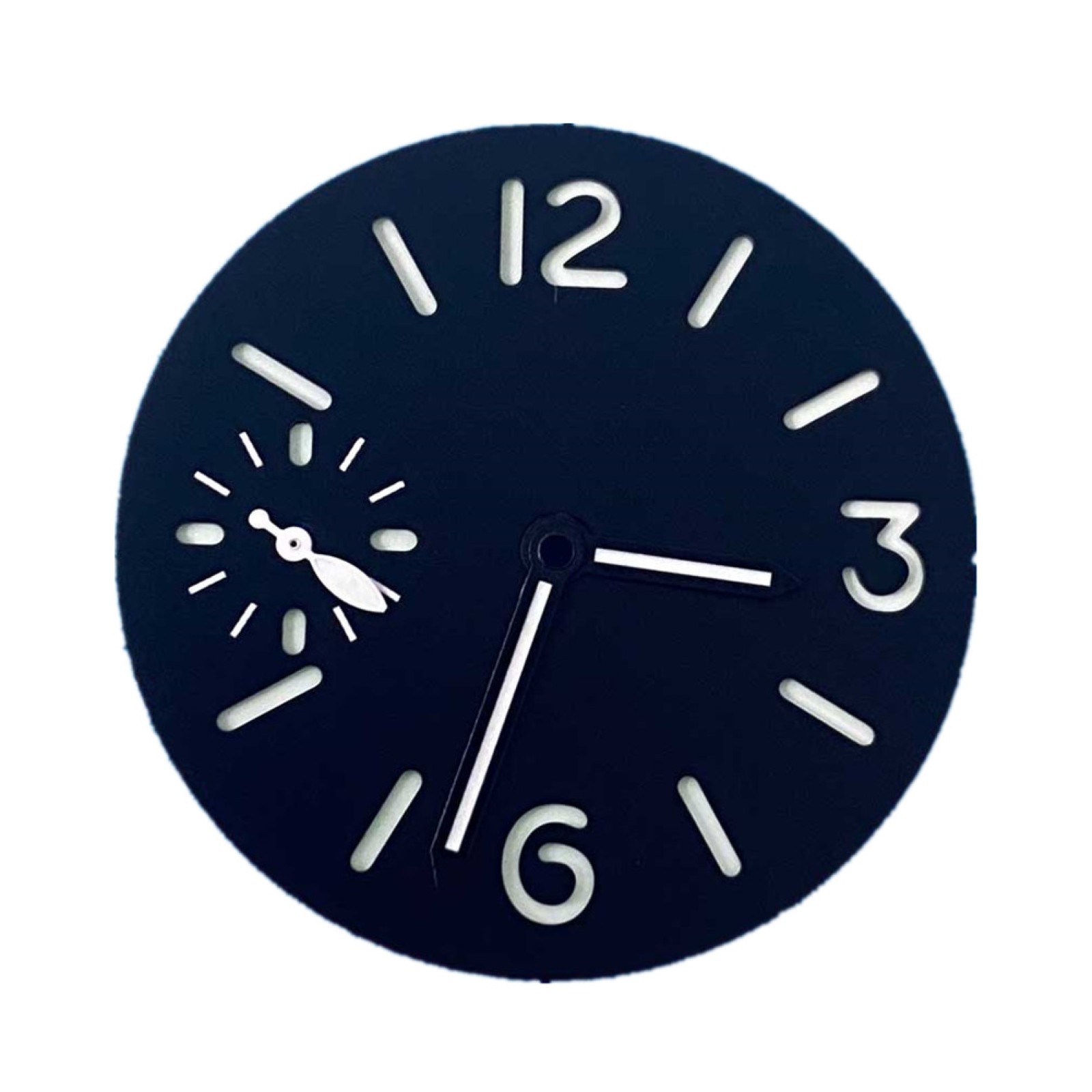 34.5mm Luminous Watch Dial With Watch Hands For ETA 6497 ST3600 Movement Kits