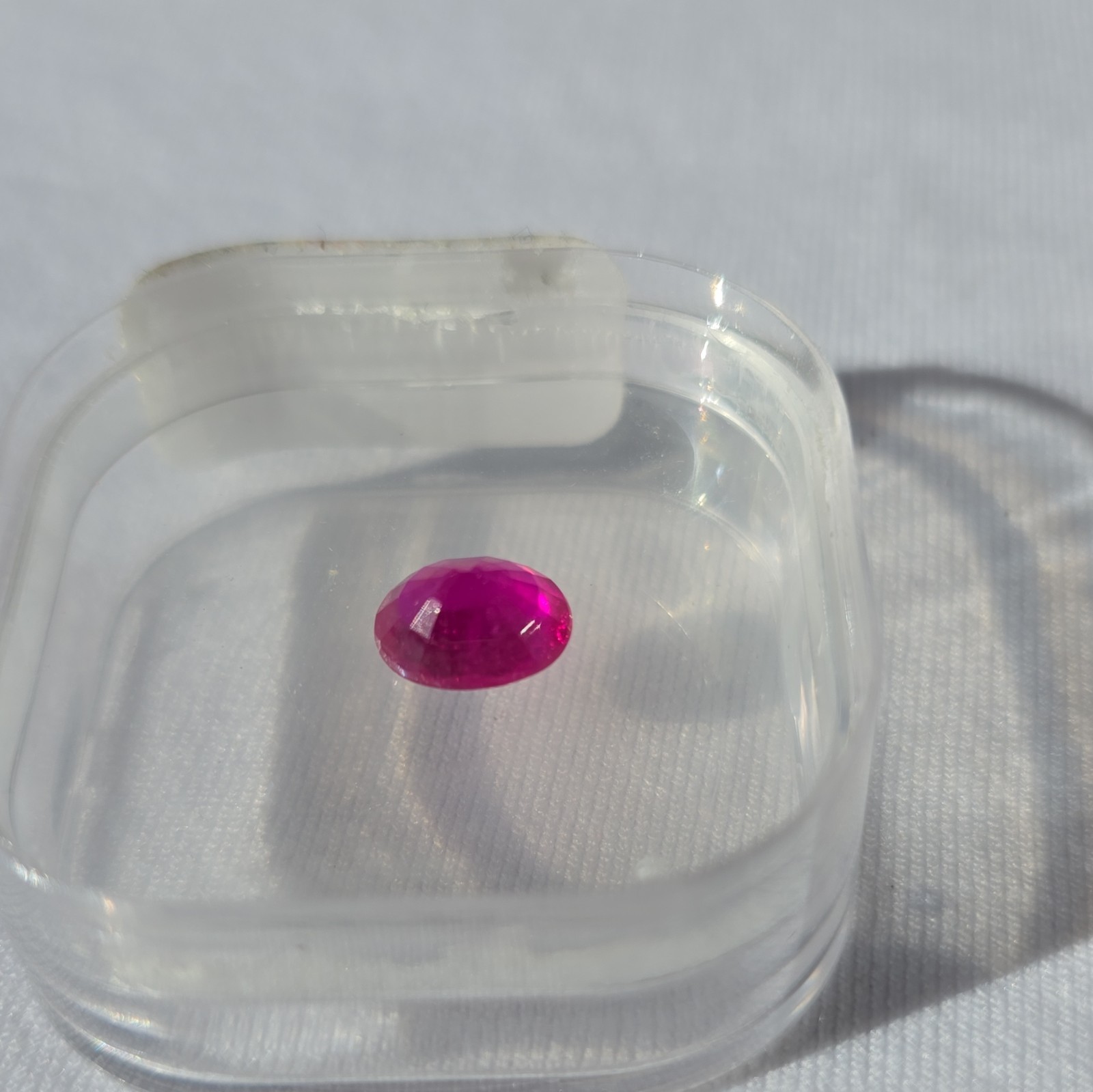 Pink Ruby Oval Cut Faceted Loose Gemstone 2.56CT 9x7mm 1pc