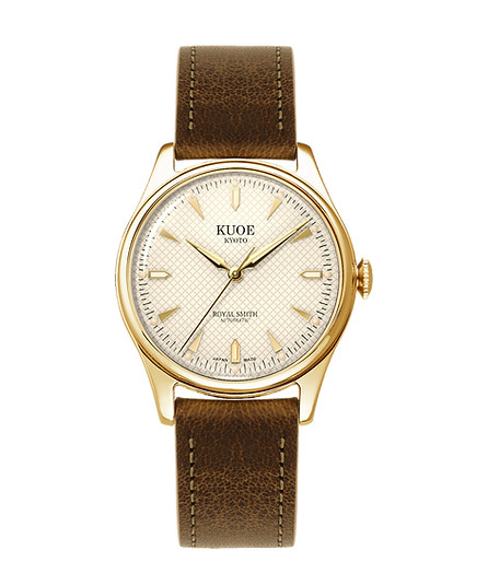 KUOE Kyoto ROYAL SMITH 90-006 Ivory Dial Gold Case 6 band colors from Japan