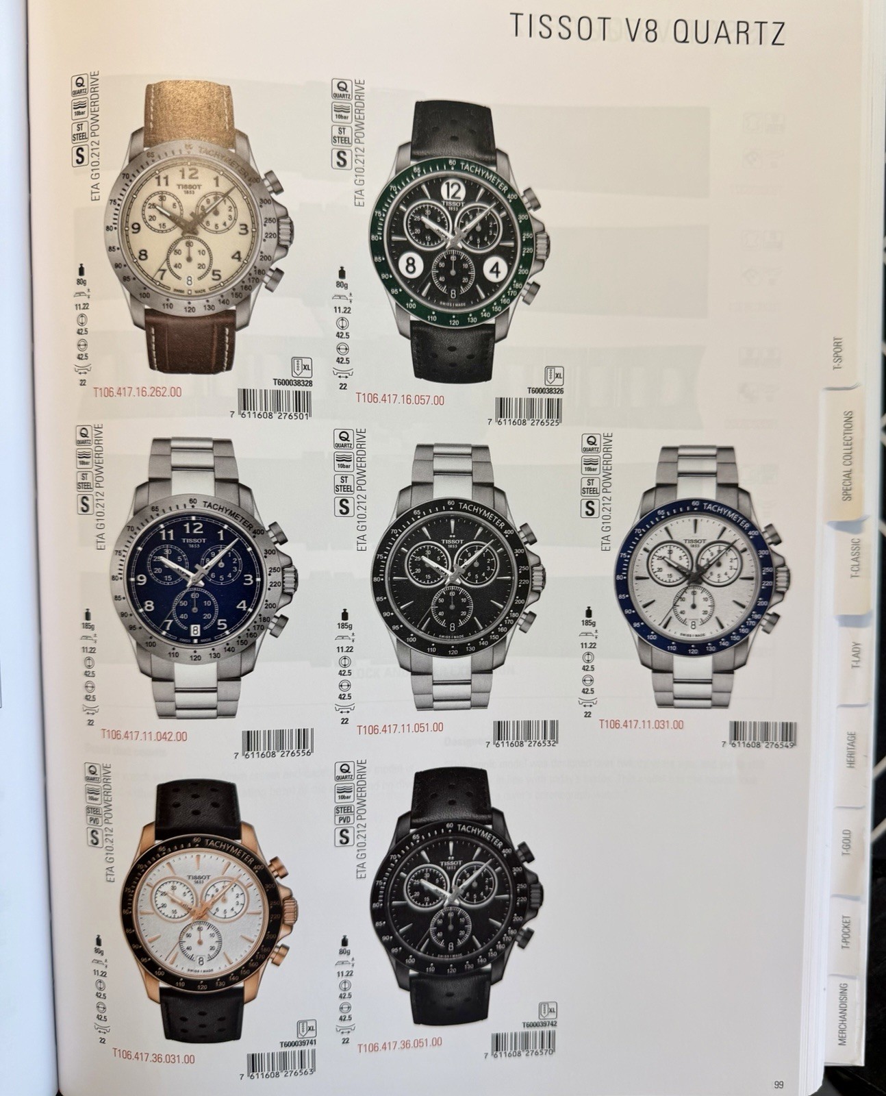 Tissot 2017-2018 Sales Manual & USA Price List Hardcover Swiss Watch Catalog