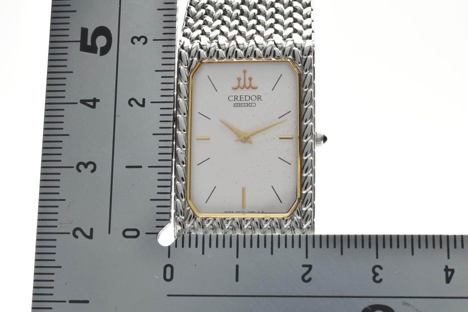 [Near Mint]Vintage SEIKO CREDOR 2F70-5331 White Dial Women’s Quartz Watch JAPAN