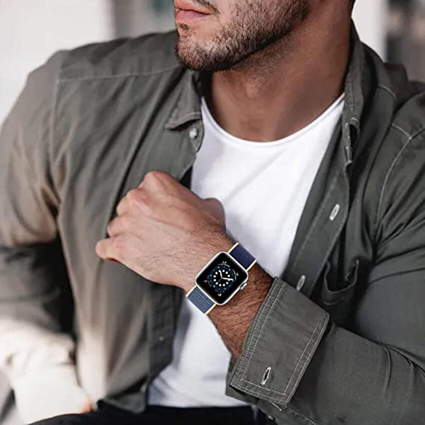 Woven Nylon Loop For Apple Watch Series 11-1 Ultra SE Sport Band Strap 38mm-49mm