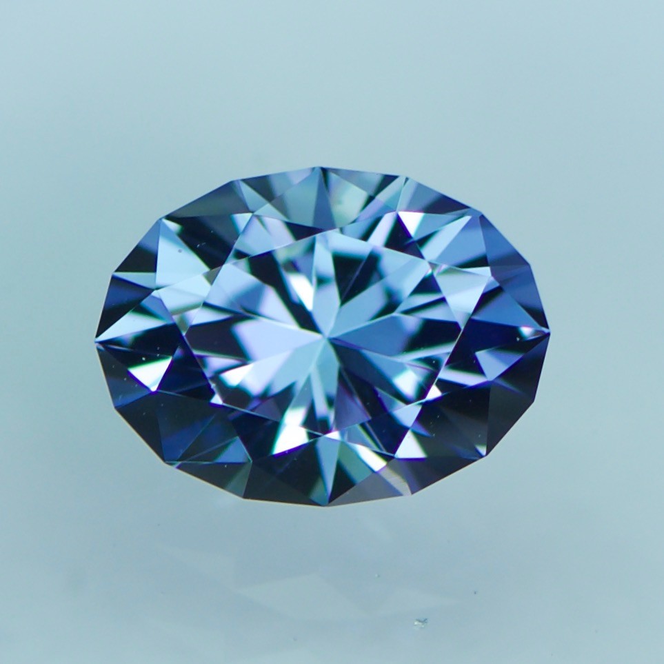 1.55ct Natural Tanzanite Custom Cut, 8.17 x 6.08mm, See Video