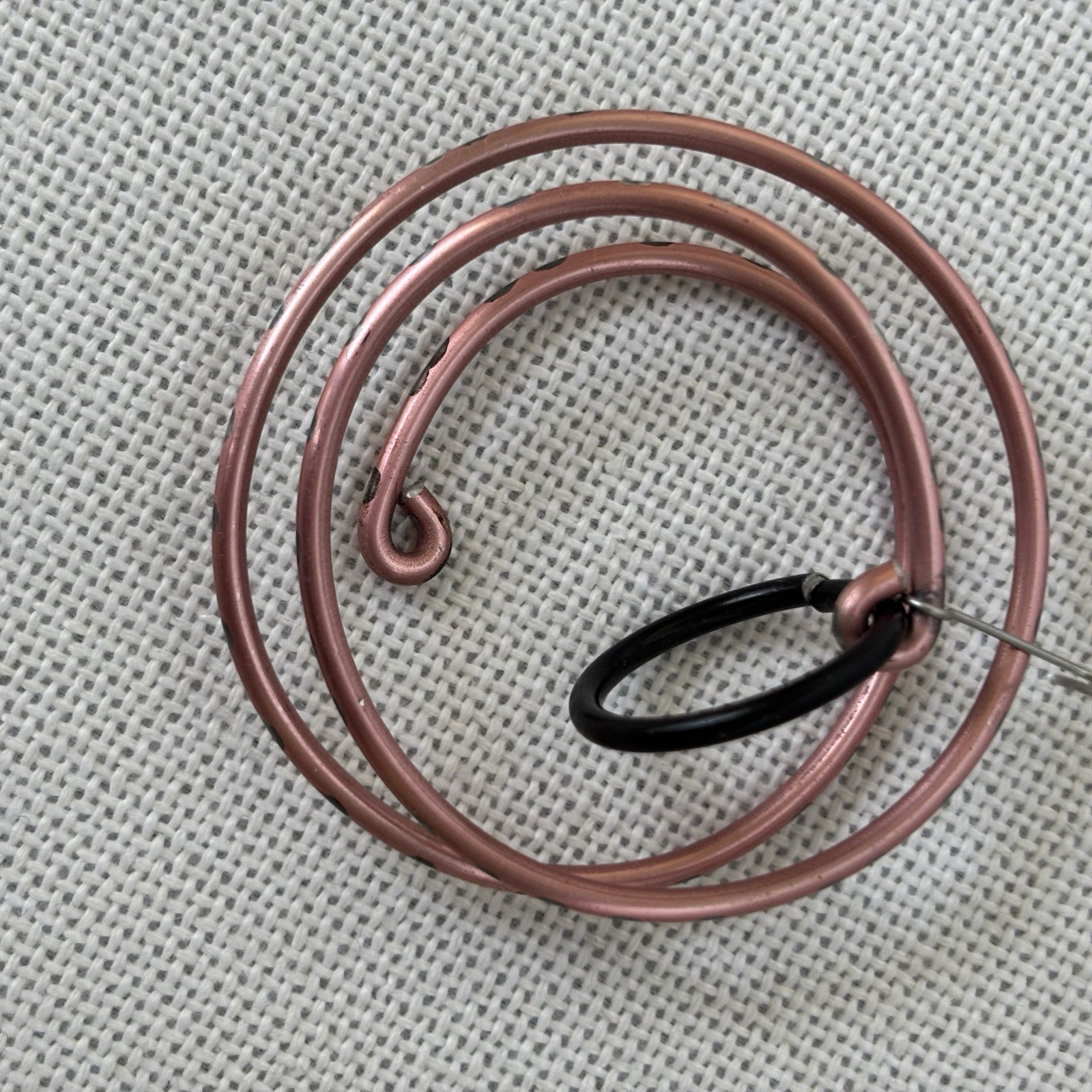 Set Of 4 Pairs Of Aluminum Dangle Earrings Artisan Made 1980’s