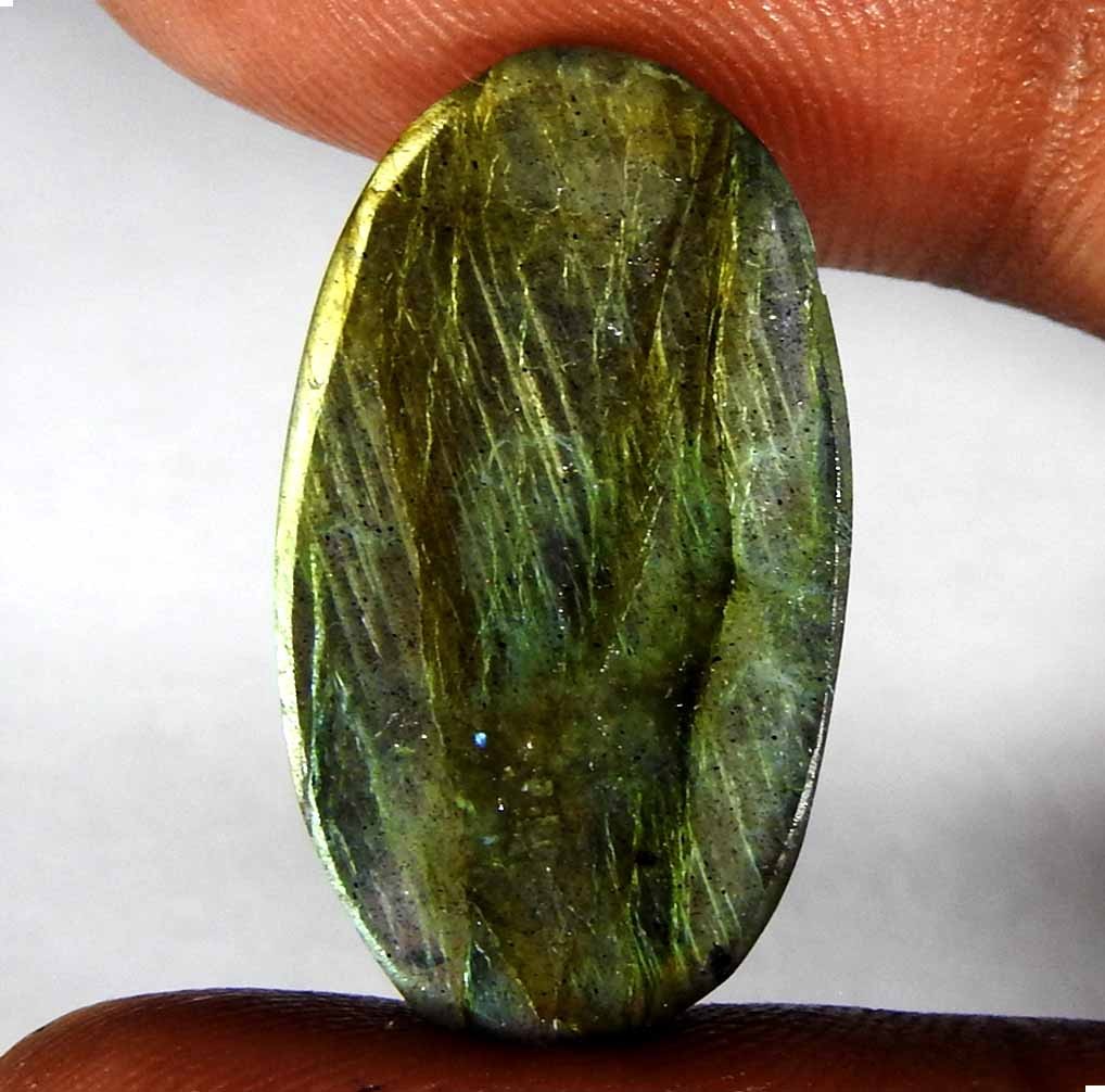 20.05 Ct Natural Blue Cut Power Labradorite Oval Cab+ Loose Gemstone