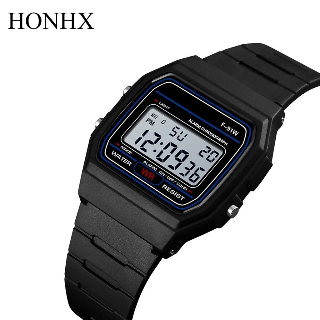 F 91W Classic Digital Resin Strap Watch Stopwatch Chronograph Sport Unisex Men
