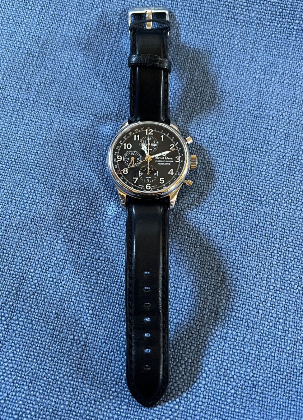 Ernst Benz Chronolunar 40300 Swiss Made SS Automatic Men’s Watch