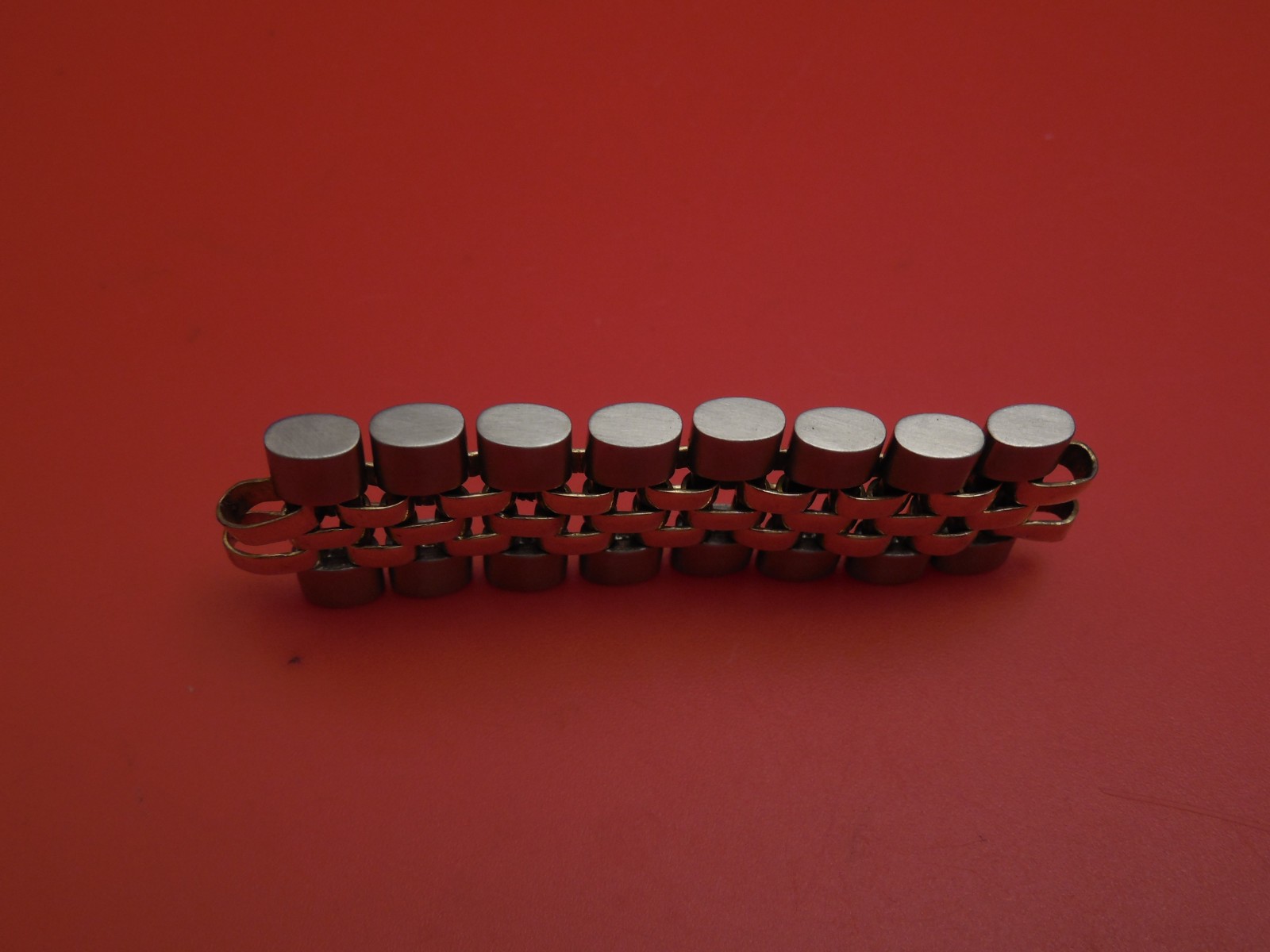 ANTIQUE ROLEX 14K / STEEL OVAL LINK JUBILEE BAND BRACELET SECTION FOR 20MM 19MM