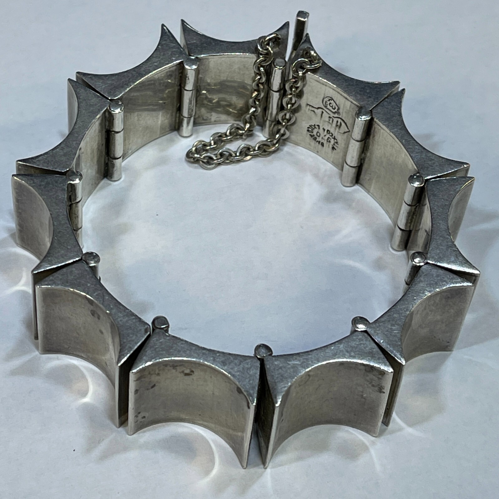 Vintage Sterling Antonio Pineda Style Thumbprint Bracelet – (Eagle 3 Taxco)