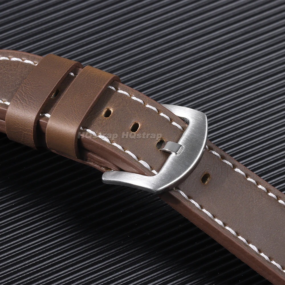 High Quality Leather Watch Band Straps mens stitched Wristband 18 20 22 24mm