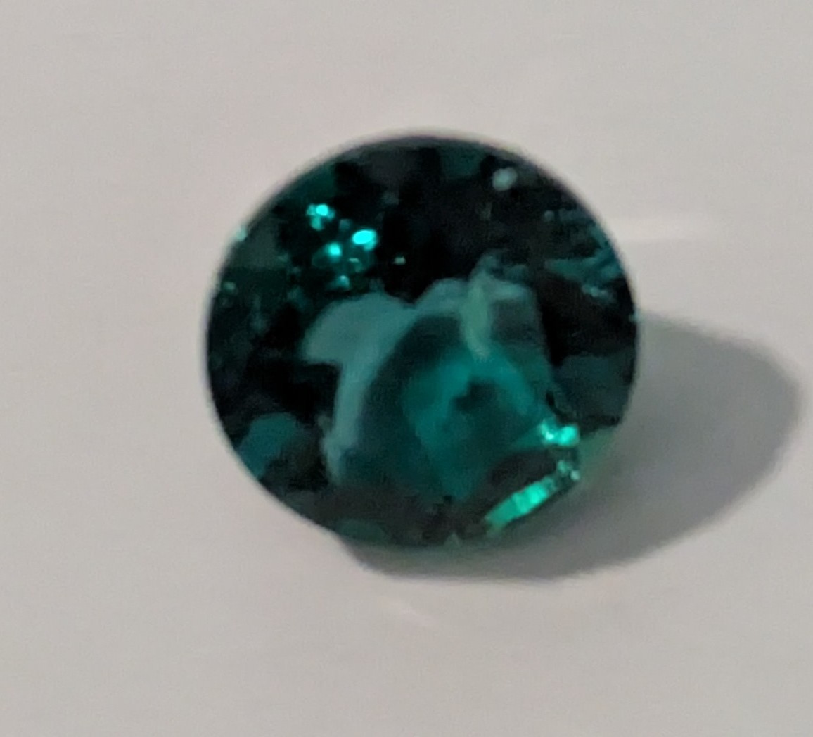 7.0mm Hydrothermal Round Green Emerald W/Jardin 1.10cts USA 🇺🇸✨💯