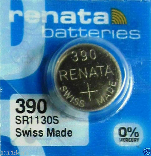390 Watch battery D389 D390 SR1130W AG10 LR54 Silver 1.55V Mercury quartz x 1