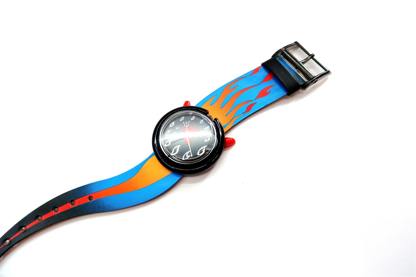 Swatch POP Watch HOT STUFF Devil PMB103 Halloween 1995 Special Package Set N2
