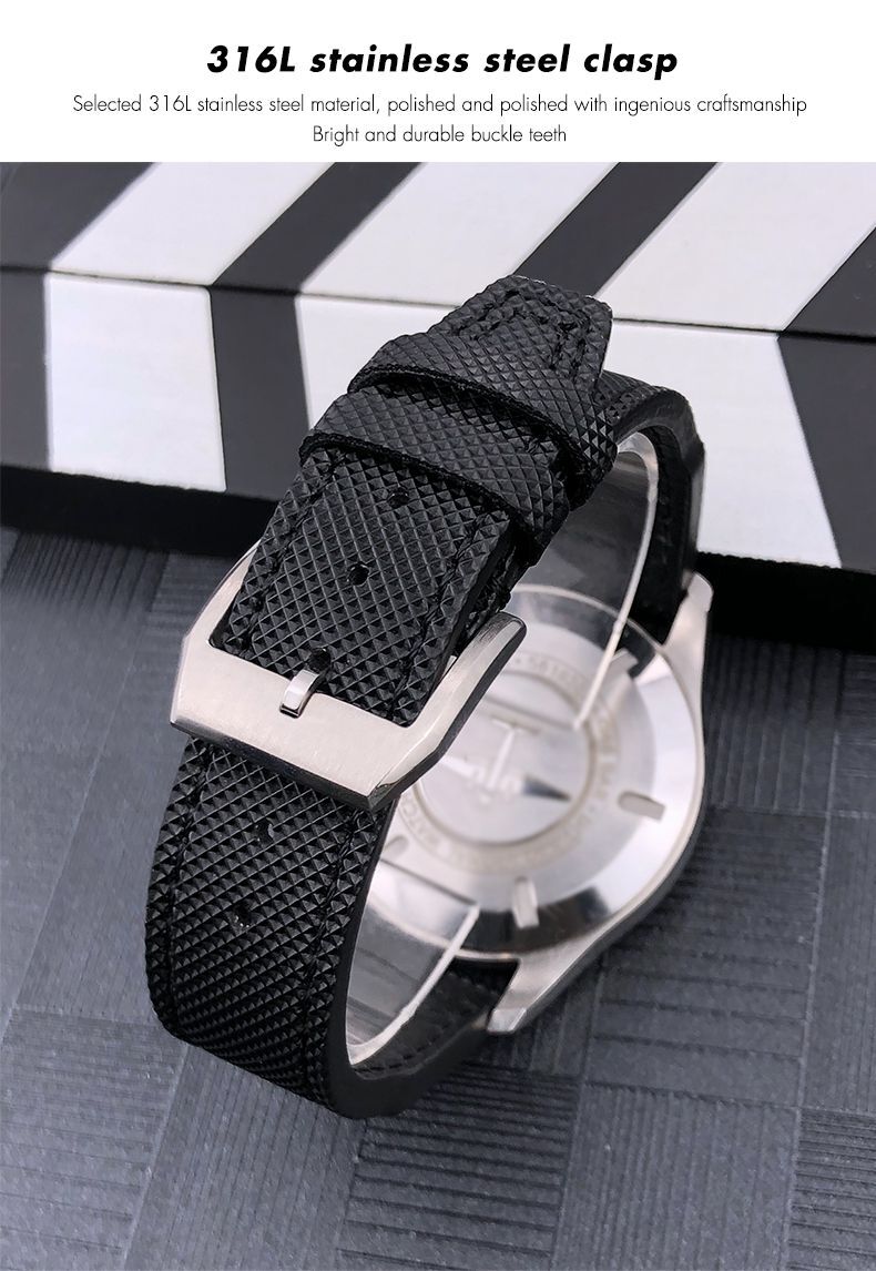 20 21mm Leather Nylon Watch Strap Fits IWC TOP GUN Big Pilot SPITFIRE Mark 18