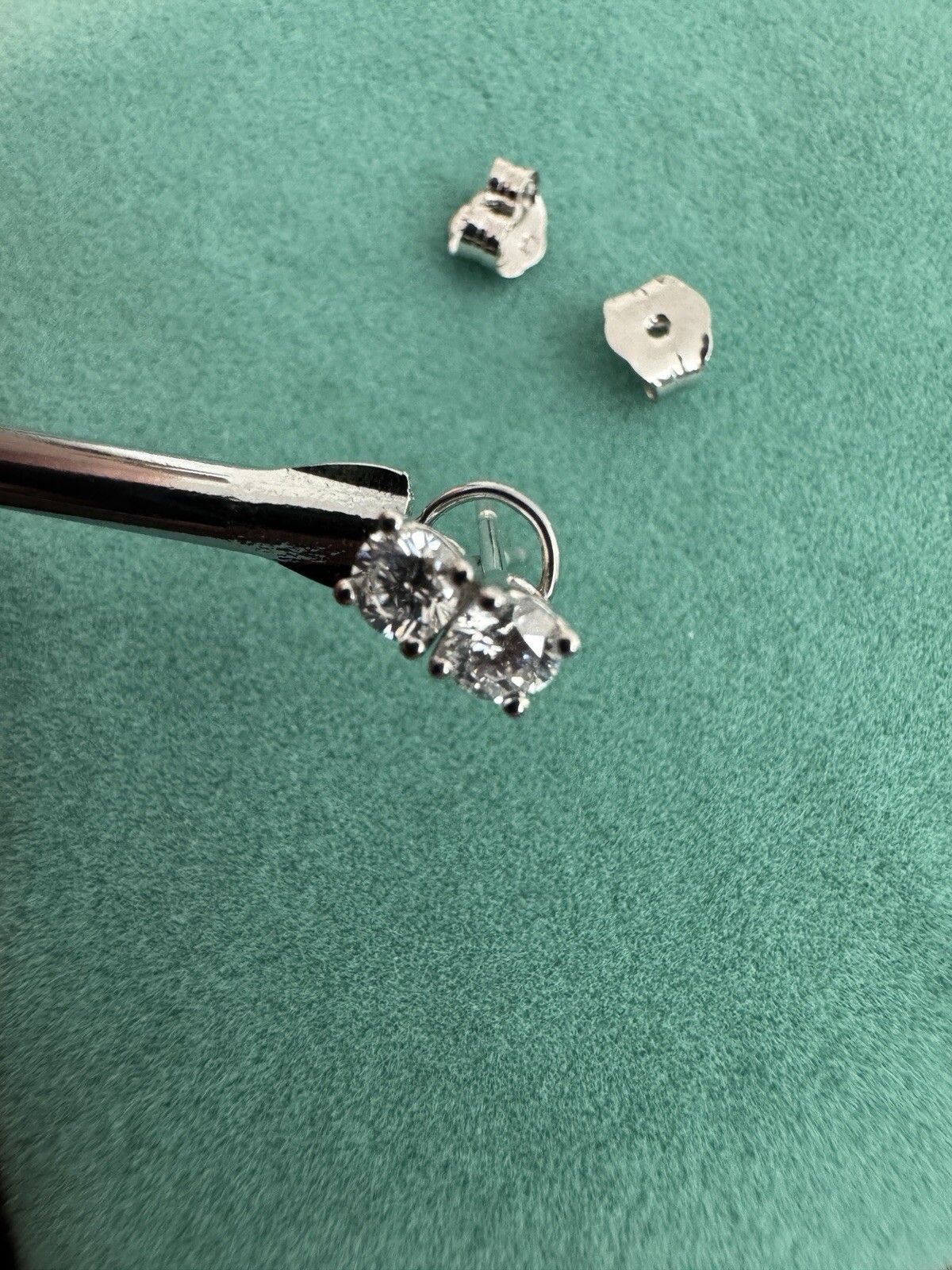 0.2 Carat Lab Diamond Studs w/ 14k White Gold