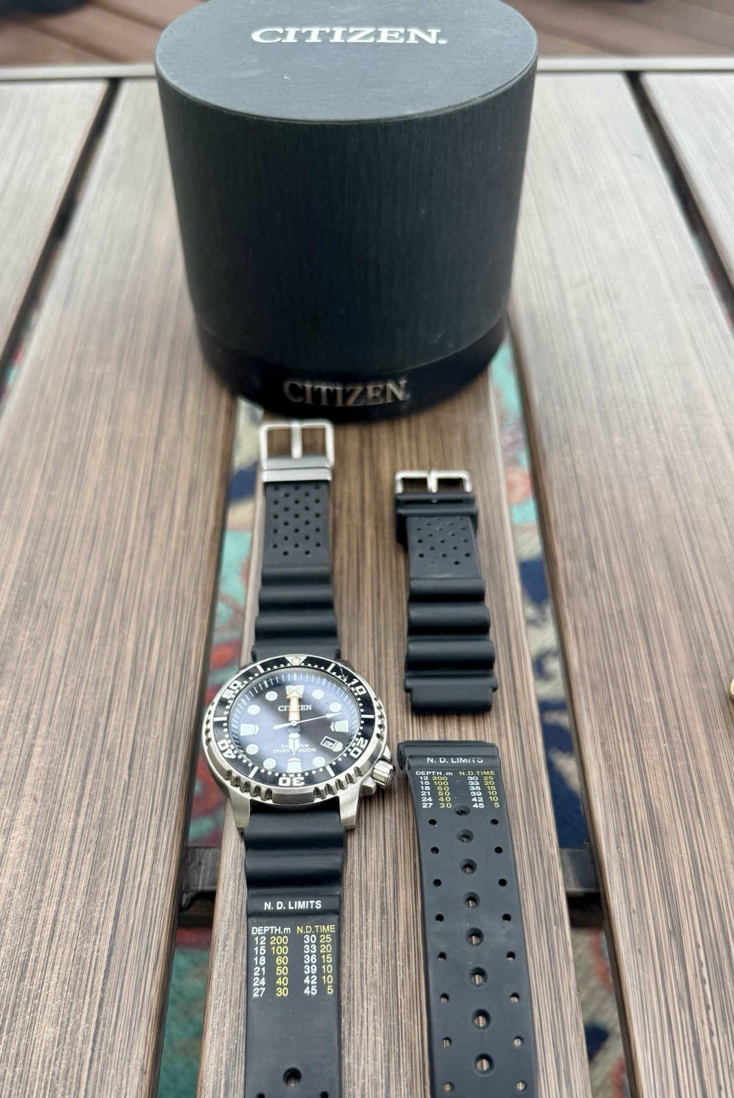 CITIZEN Promaster E168-S097720 Divers 200m Solar Men’s Watch W/ Extra Strap