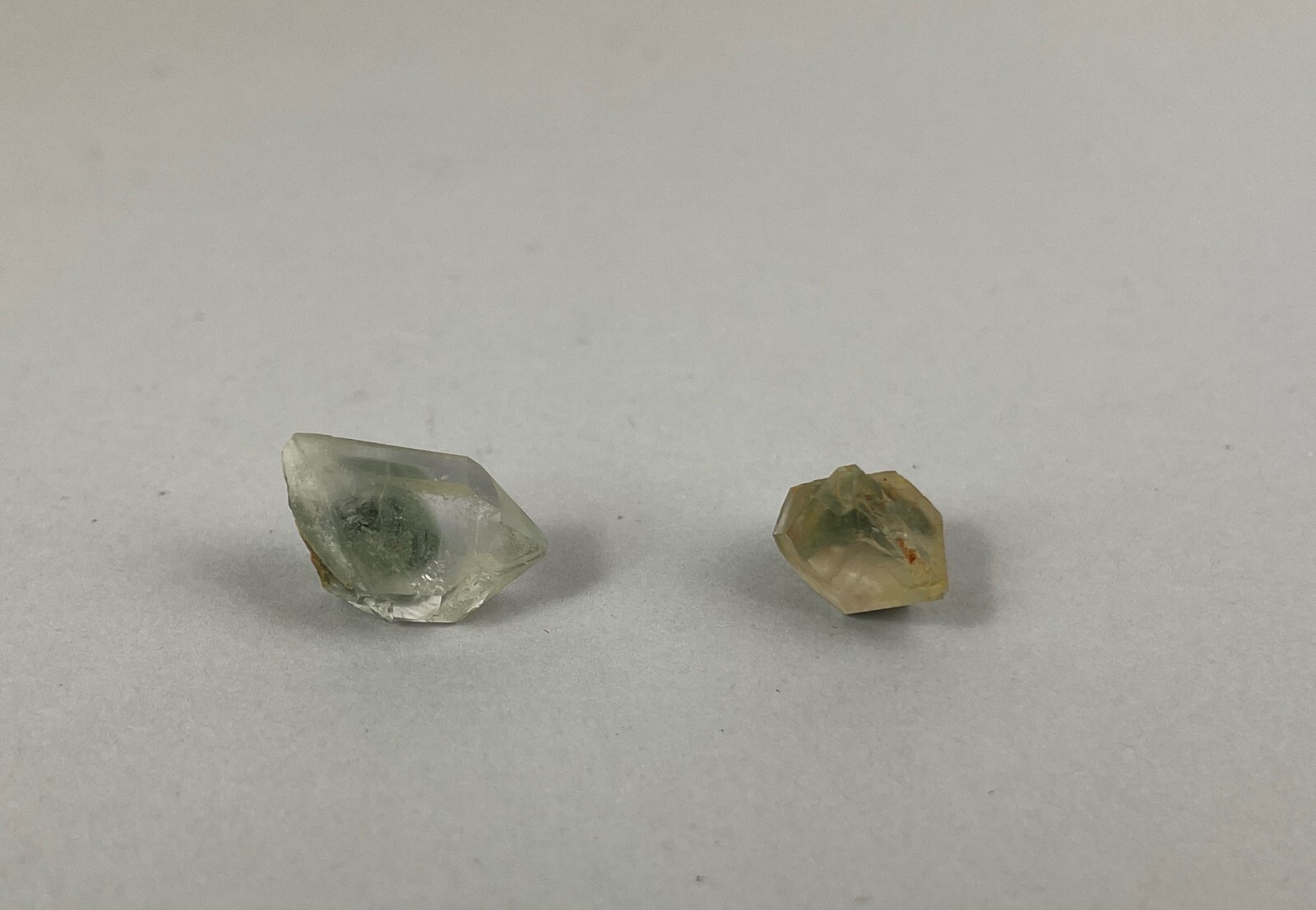 NATURAL UNTREATED 15.5 Carat green clear Quartz Mined in MONTANA USA