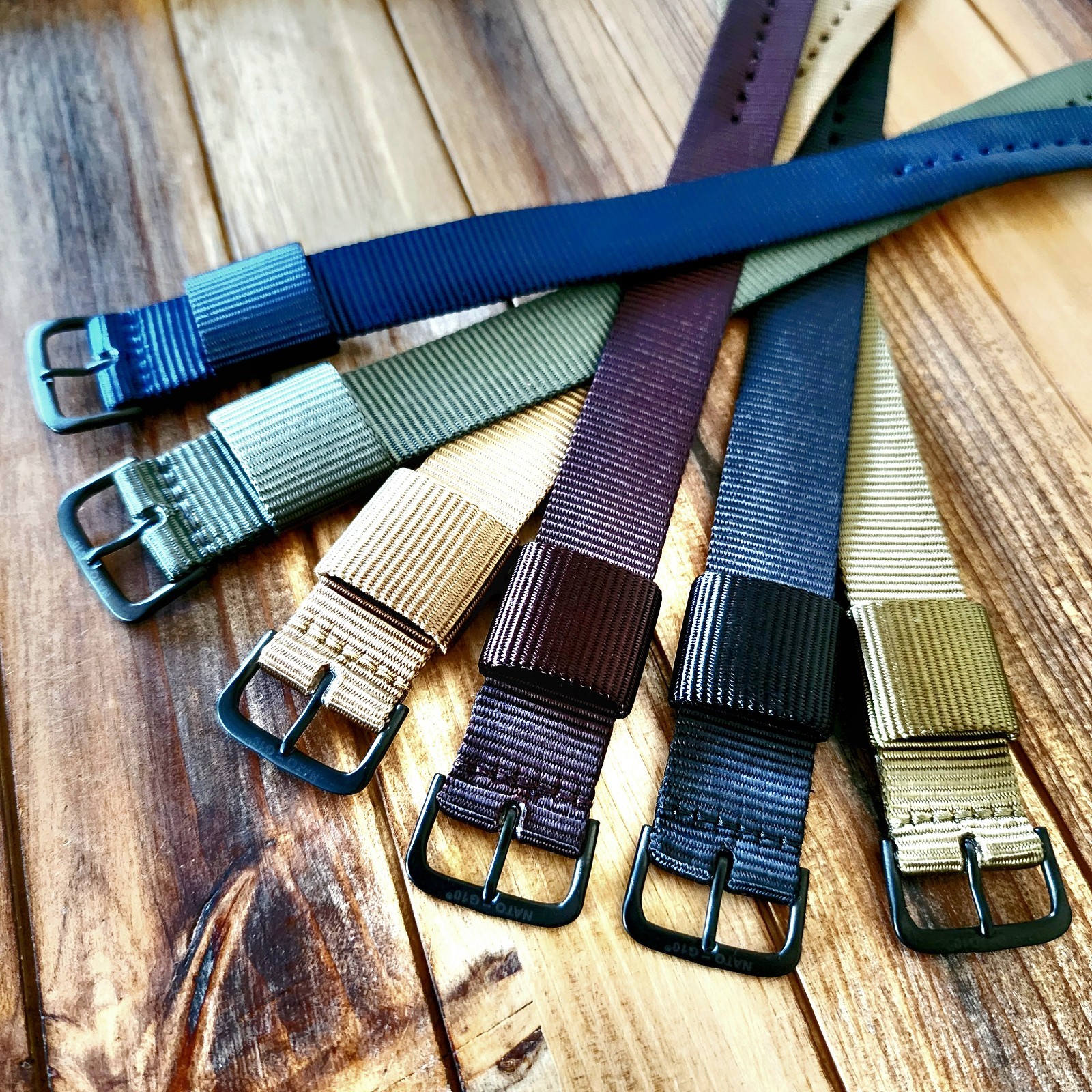 NATO strap 1pc RAF PVD Buckle WWII HD Ballistic nylon Army Military Watch Bands