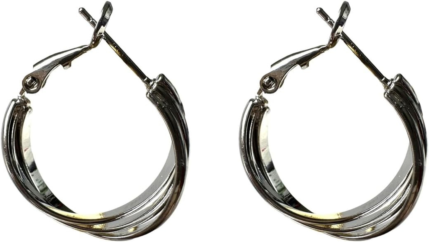 Small Hoop Earrings for Women Trendy Hypoallergenic 925 Sterling Silver Post