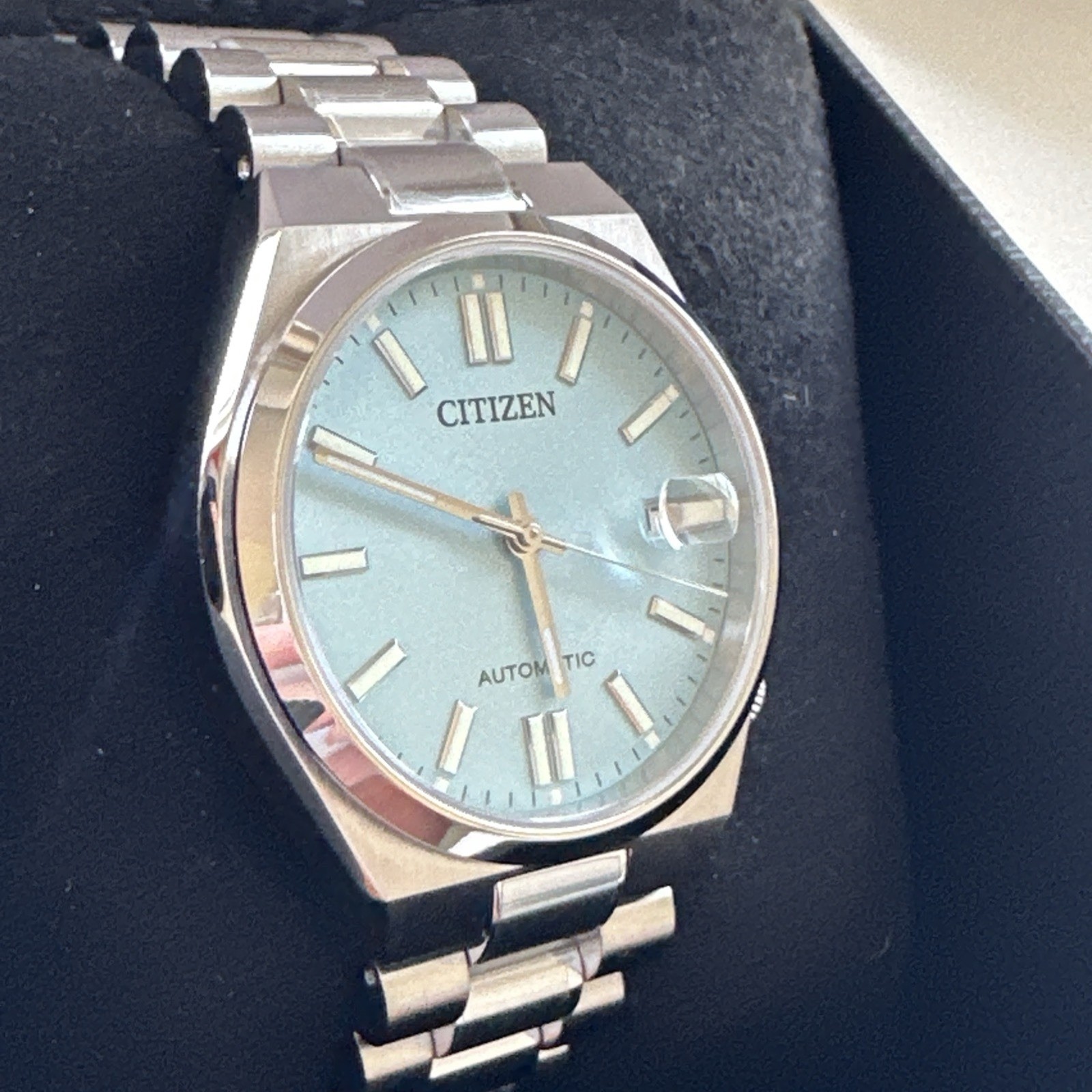 Citizen Men’s Tsuyosa Automatic Blue Stainless Steel Date Watch 40MM NJ0151-53M
