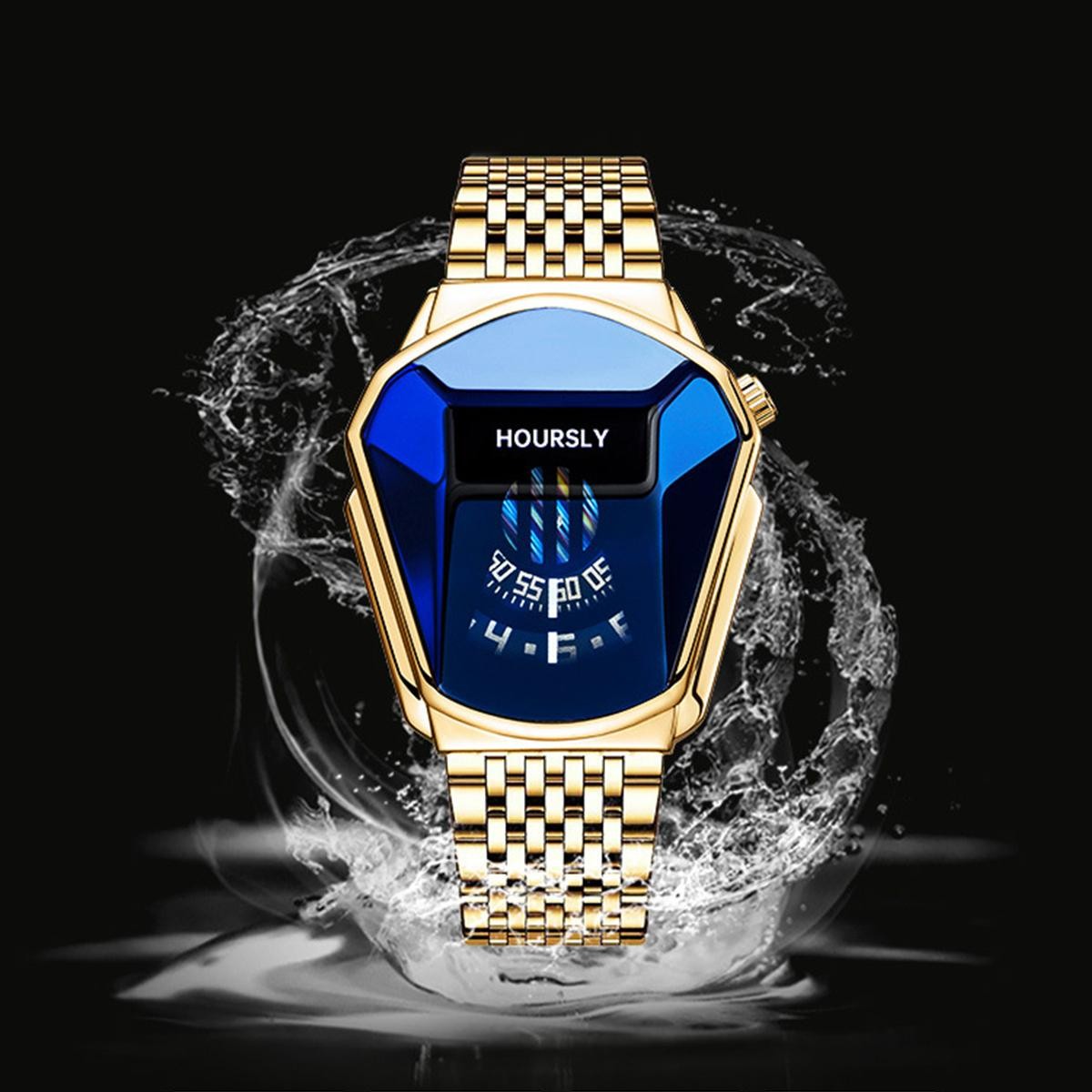 Men’s New Trend Motorcycle Personality Waterproof Quartz Watch