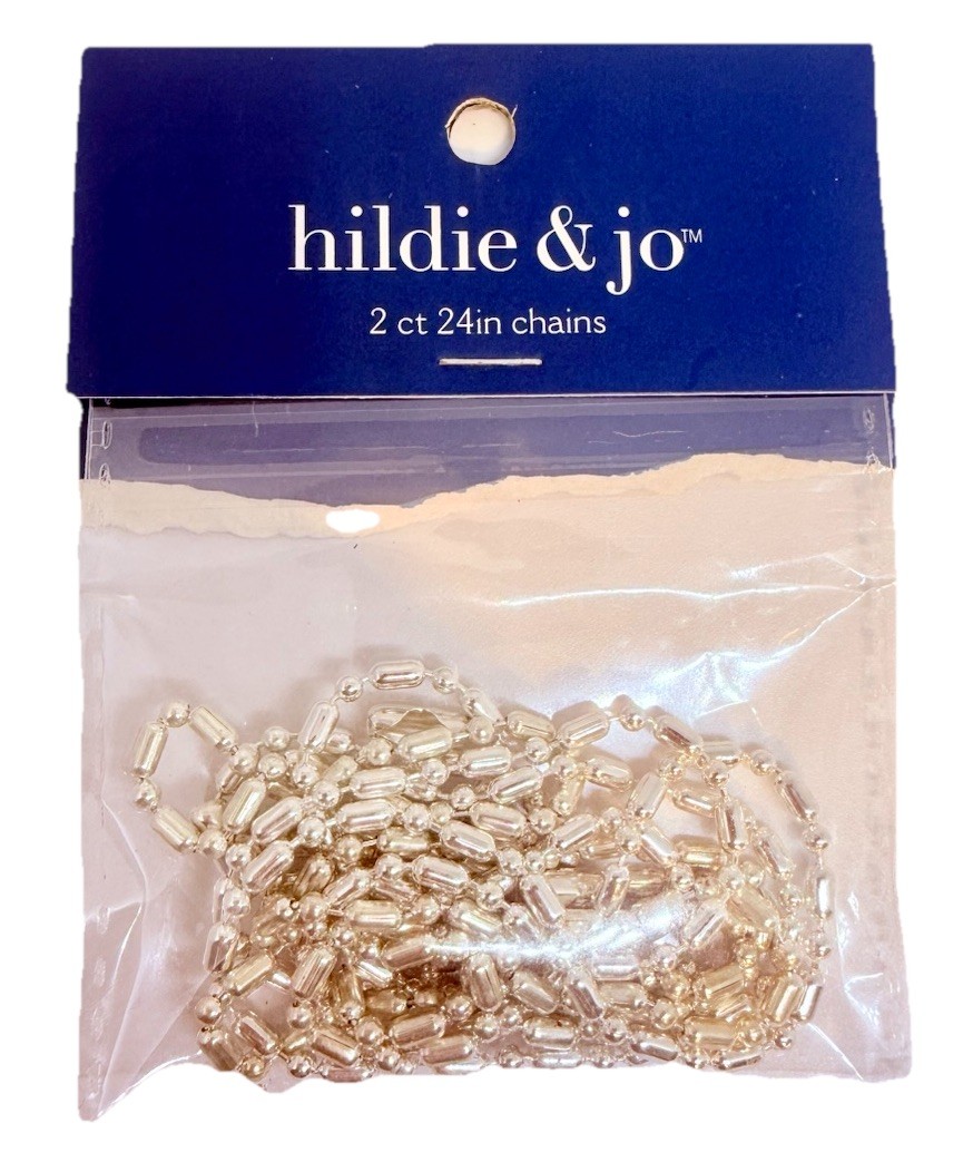 Hildie & Jo Silver Tone Chain 2-24”