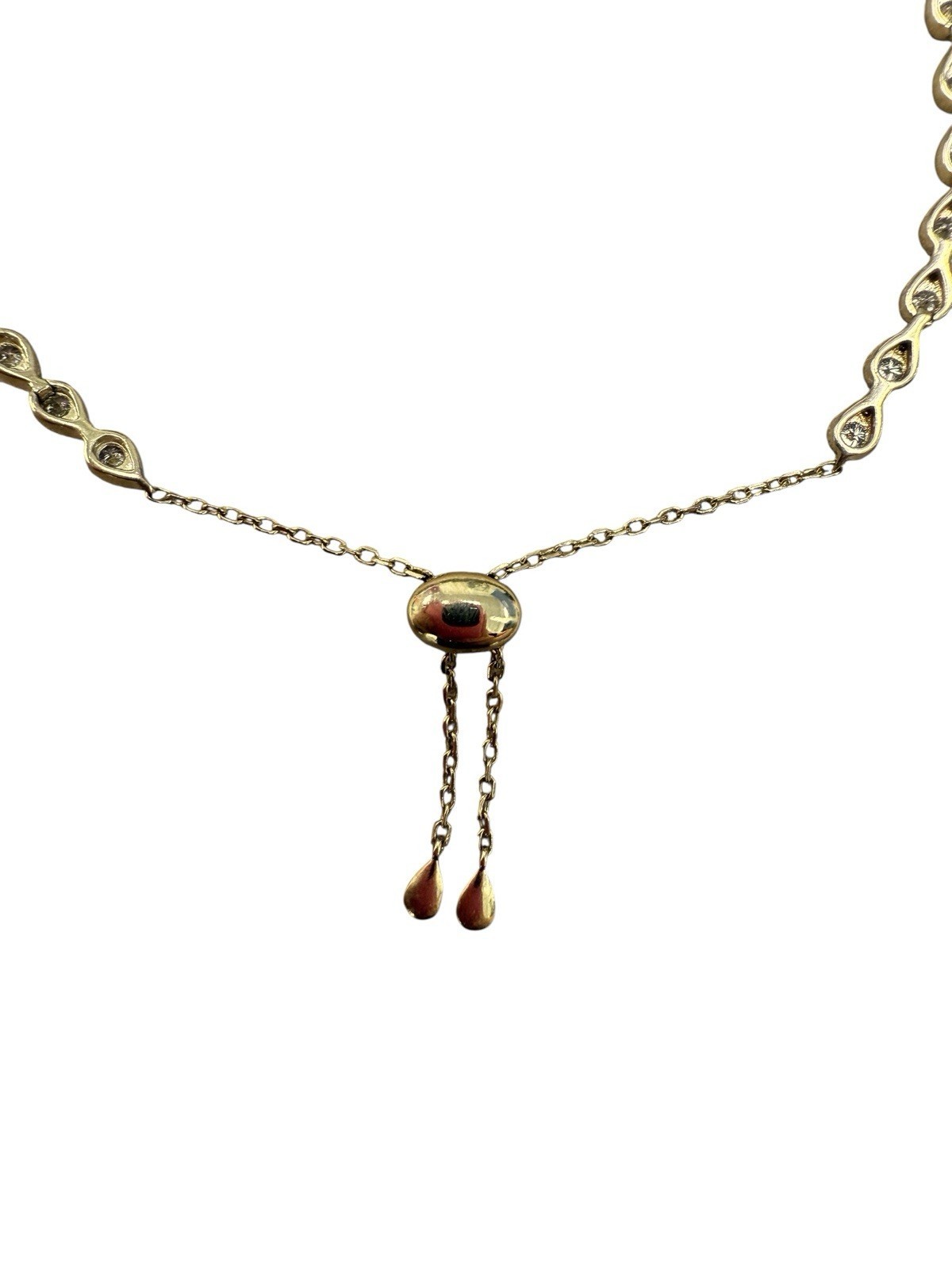 14k Yellow Gold 2.29ctw Diamond Teardrop Bracelet
