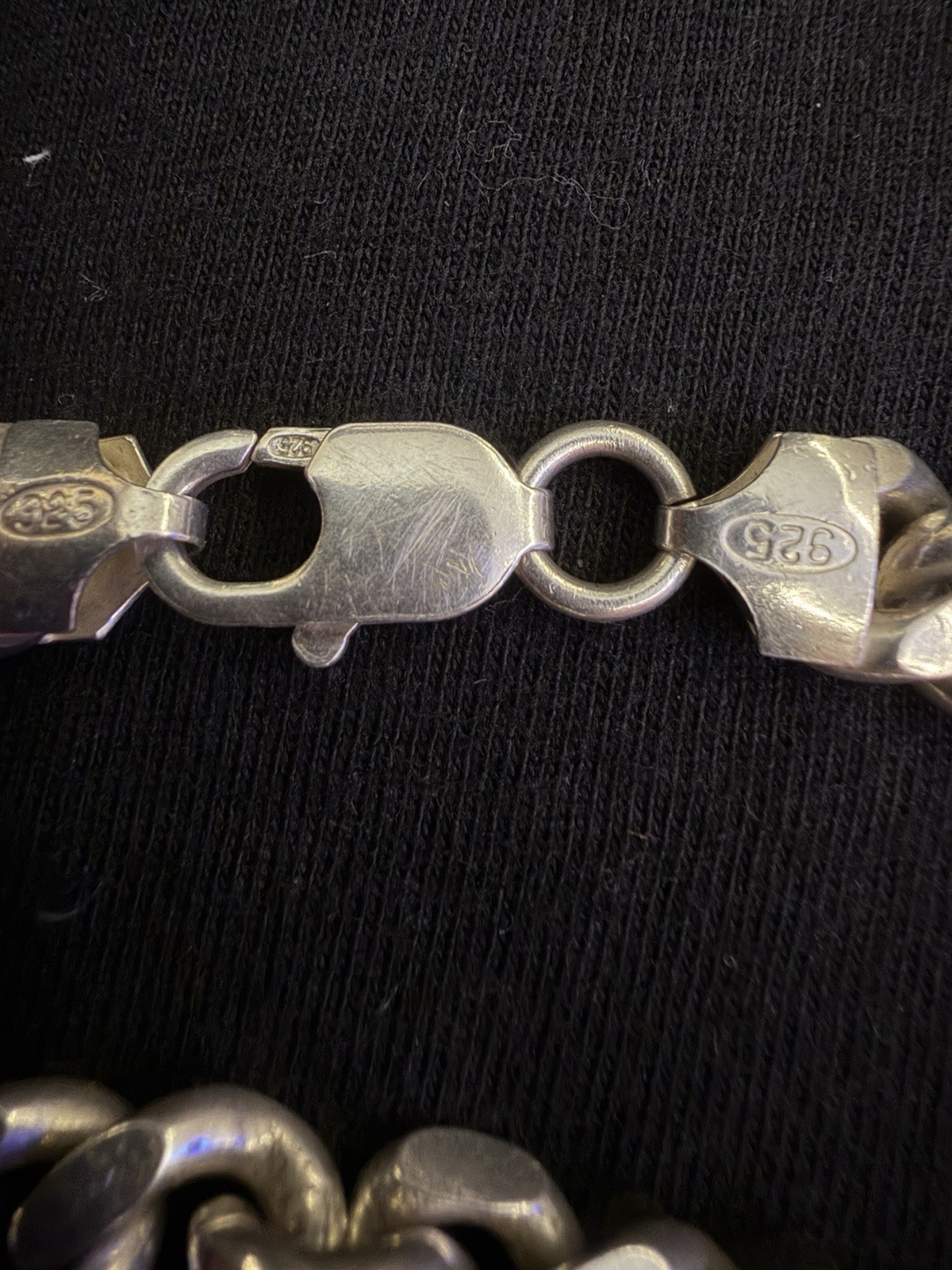 925 Sterling Silver Solid 38.6grams Miami Cuban Link Bracelet 9mm