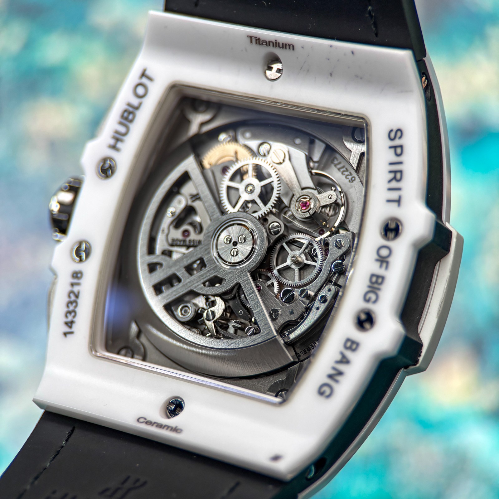 Hublot Spirit of Big Bang White Ceramic Alligator 42mm Skeleton 641.HX.0173.LR