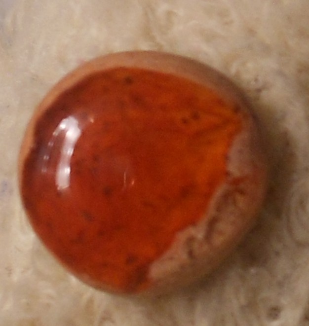 1.55ct Mexican Fire Opal Freeform 9.6 x 8.7mm Pop It in the Cart Sale