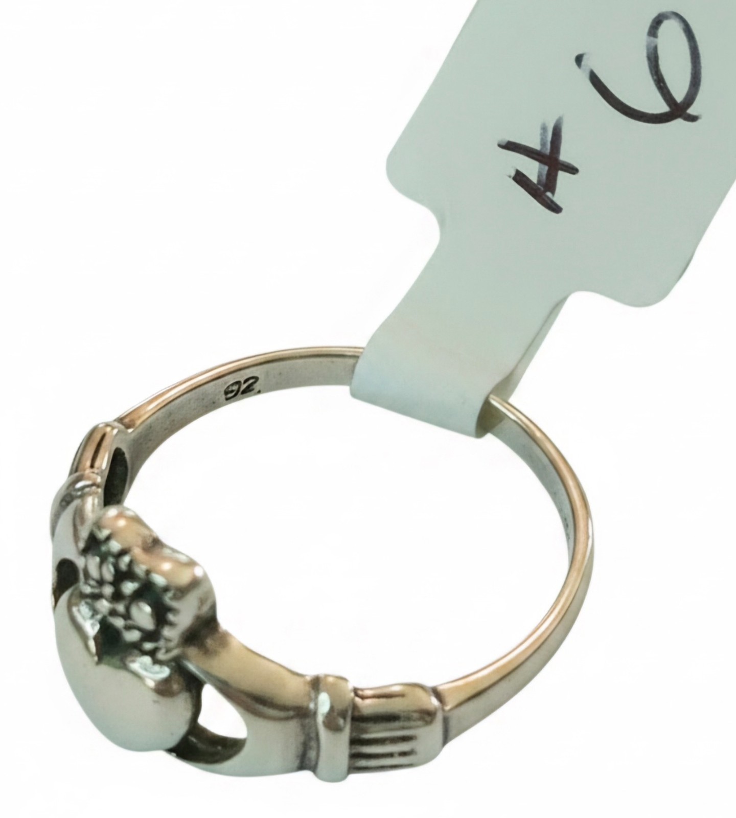 Sterling Silver Irish Claddag Ring, Size 6, Brand New