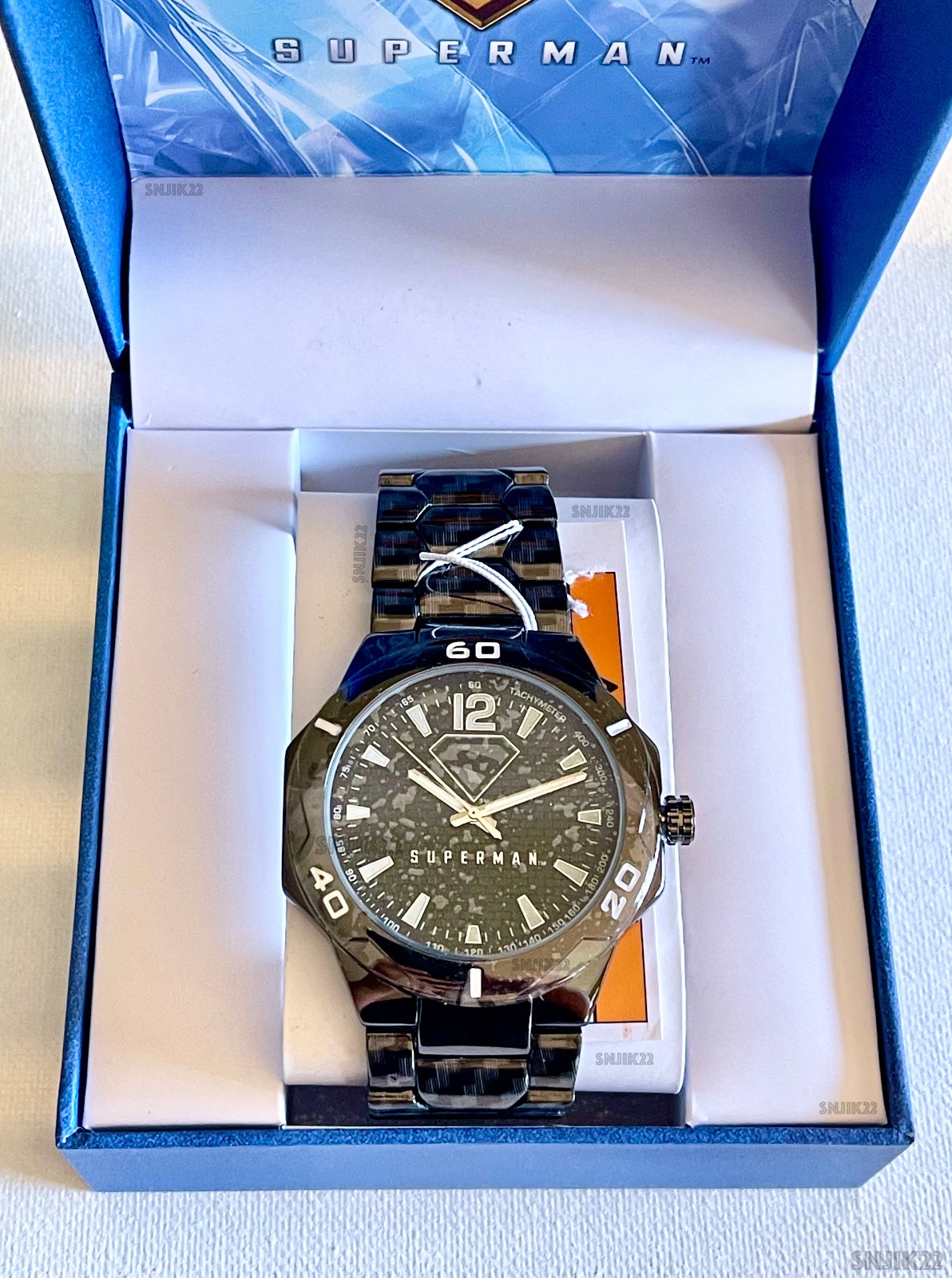 SUPERMAN DC Comics Accutime Collector’s Watch Gunmetal Finish 2025 (NEW IN BOX)