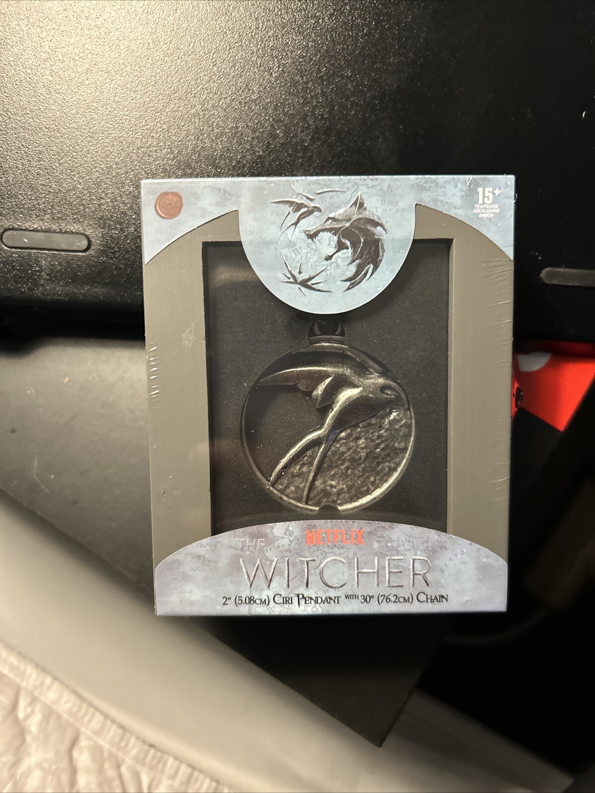 JINX Netflix’s The Witcher Ciri Swallow Medallion Necklace Wood Collector Box