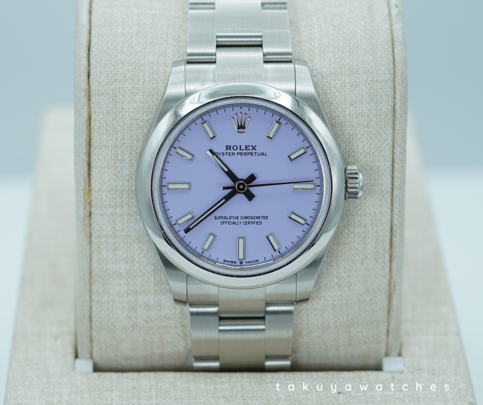 Rolex 277200 OYSTER PERPETUAL LAVENDER DIAL 2025 FULL SET