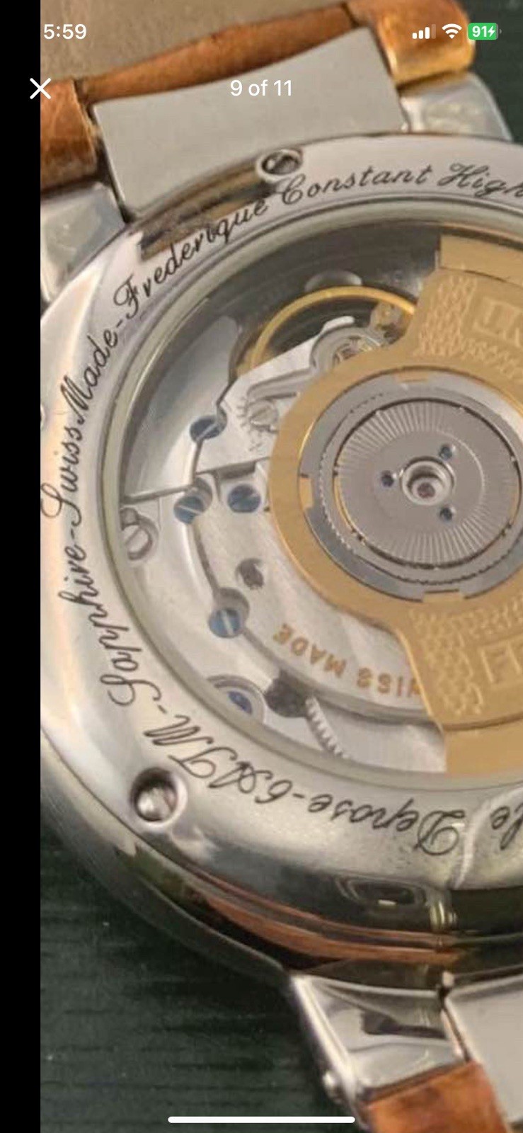 Frédérique Constant Highlife Heart Beat Day Date Automatic Rare Retail $4250