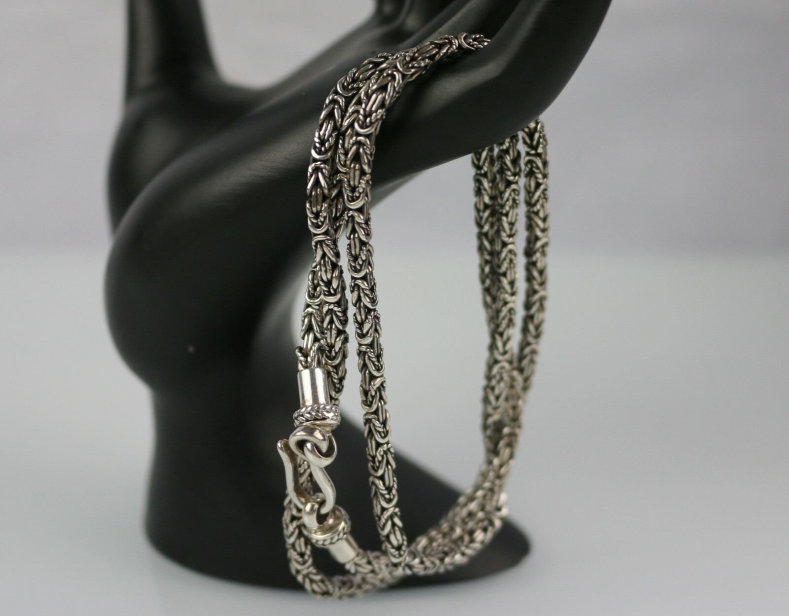 BA Suarti Sterling Silver Bike Chain Necklace 24″ 34grams
