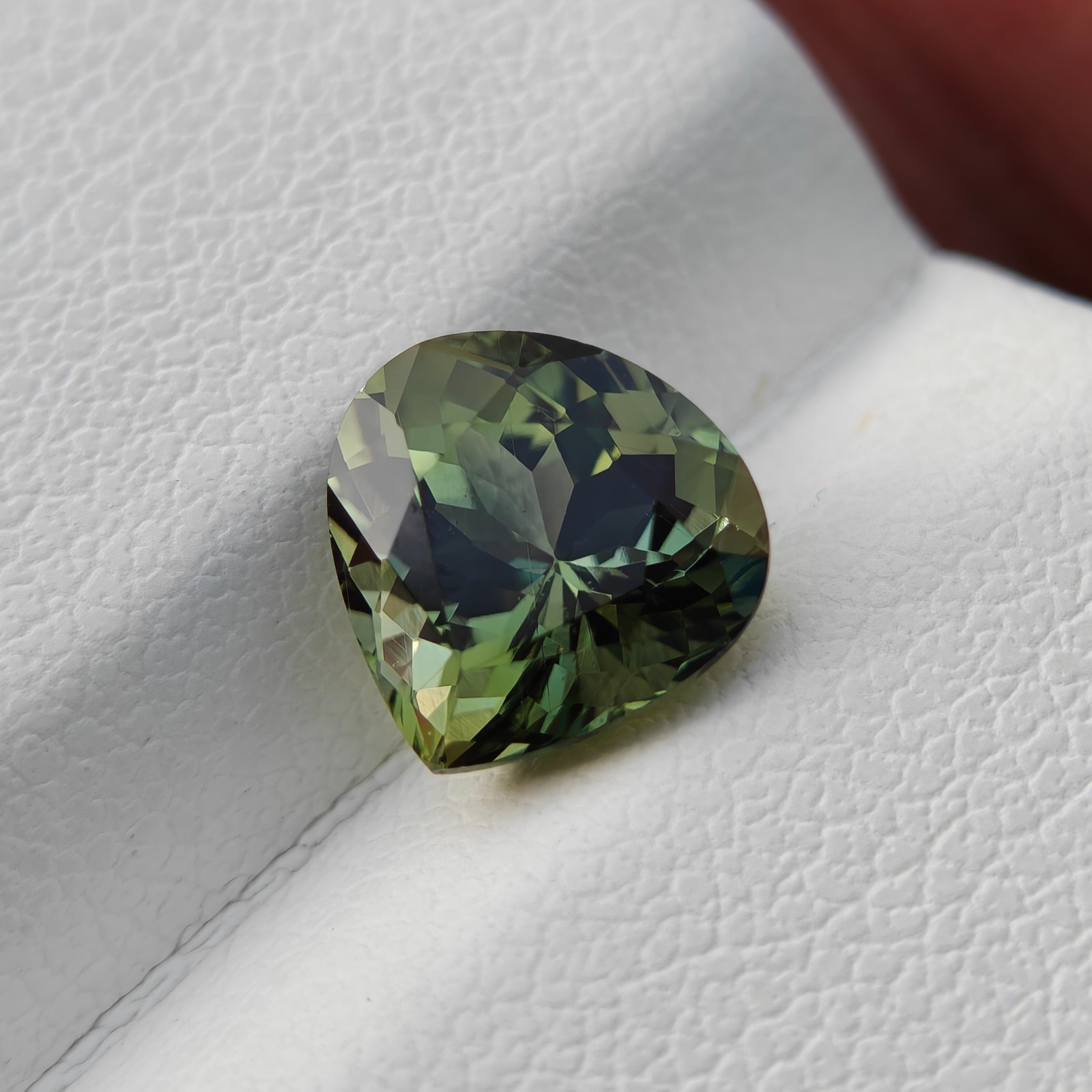 Natural Green Tourmaline Heart Cut Loose Gemstone Jewelry Making| 8mm| 1.90ct